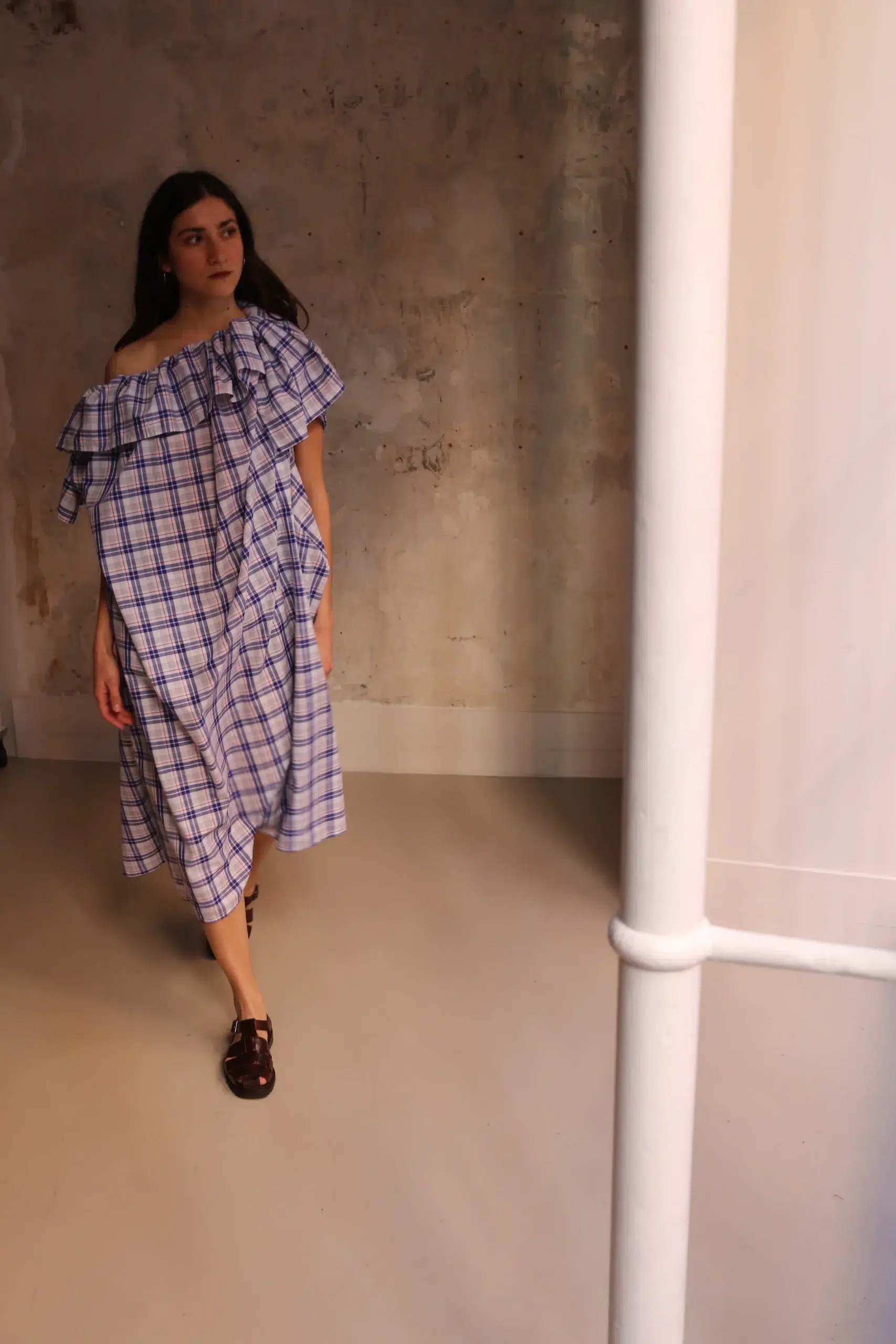 Sofie D'Hoore - DOLABELLA Pellerine Collar Dress - ROYAL