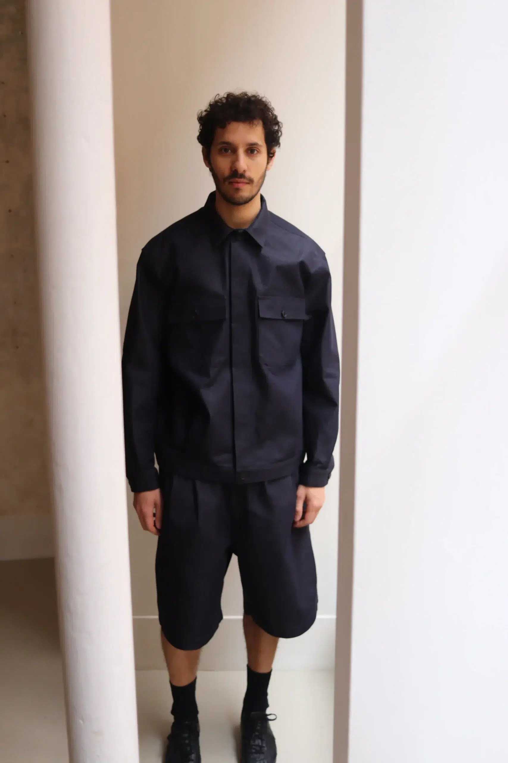 Comme Des Garçons Homme - MEN'S PANTS HQ-P008-051 - NAVY WHITE