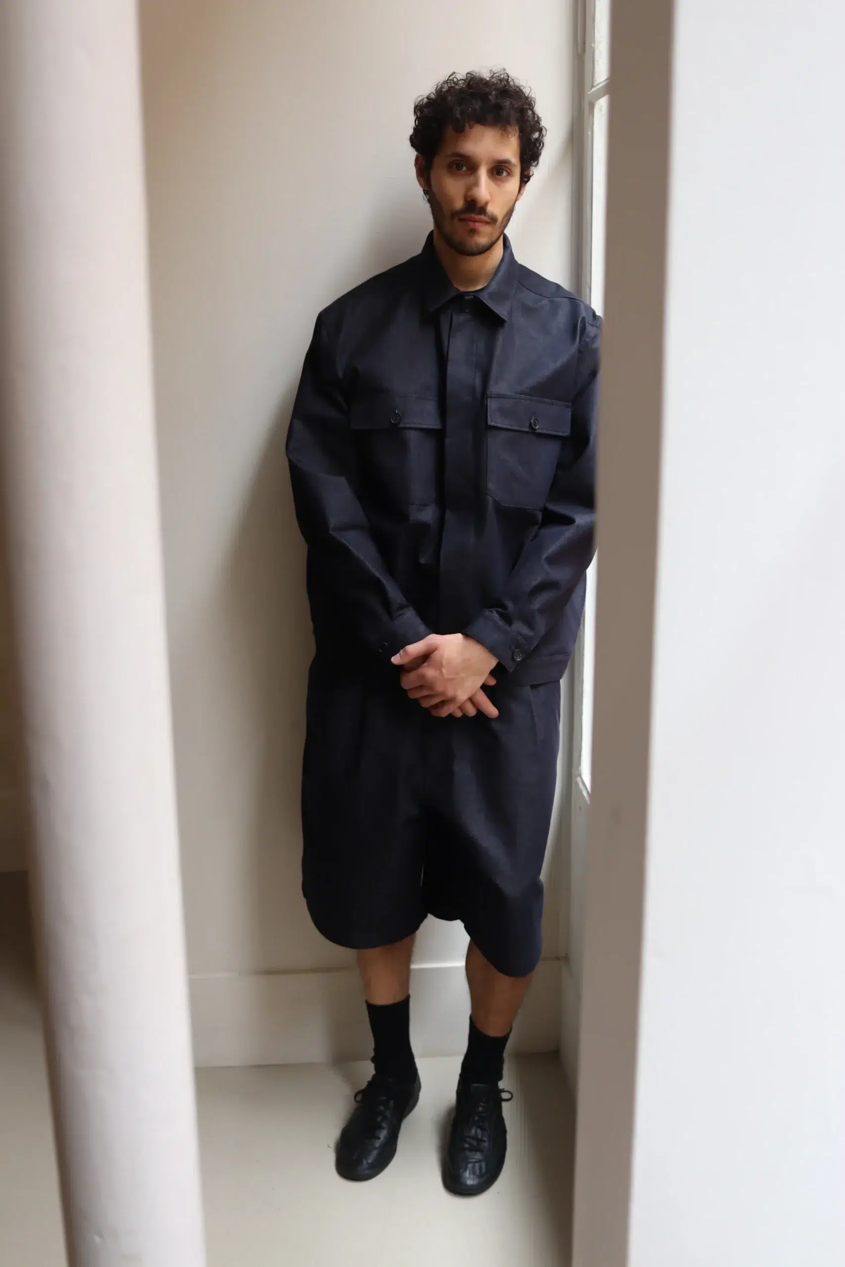 Comme Des Garçons Homme - MEN'S JACKET HQ-J008-051 - NAVY WHITE