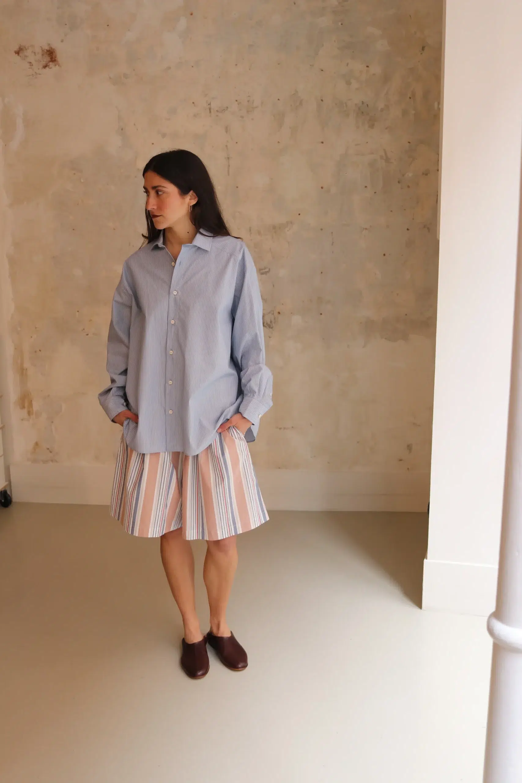 BASERANGE - CLAUDE SHORTS - MARTINIQUE BRICK