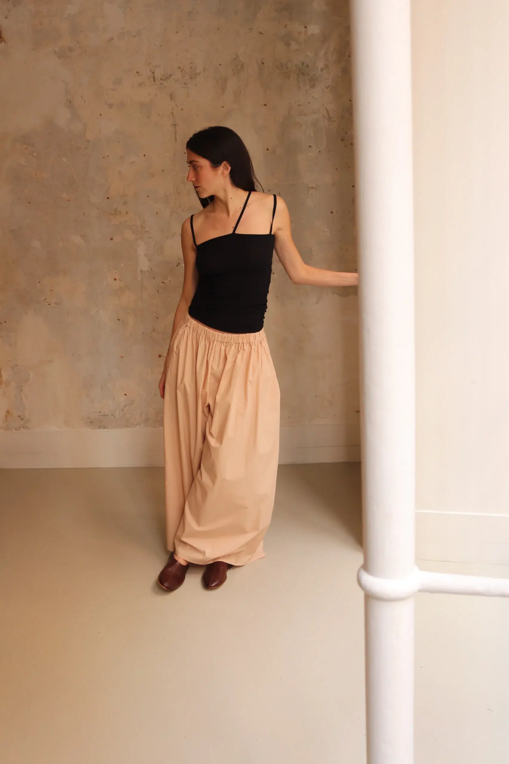 BASERANGE - CABLE PANTS - ANDRADITA SAND