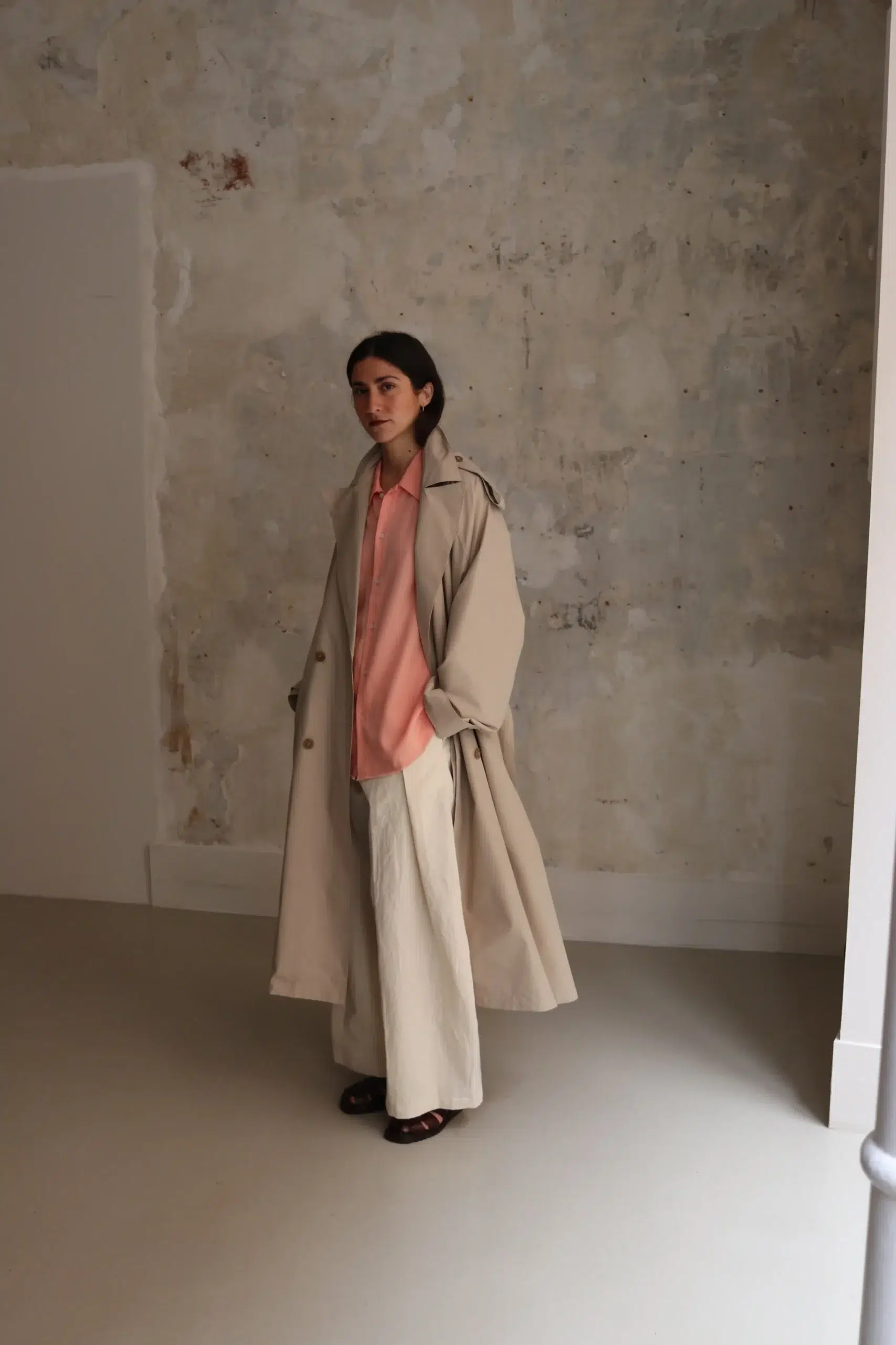 WRIGHT & DOYLE - KASSEL TROUSERS WD-155-AL - ALABASTER