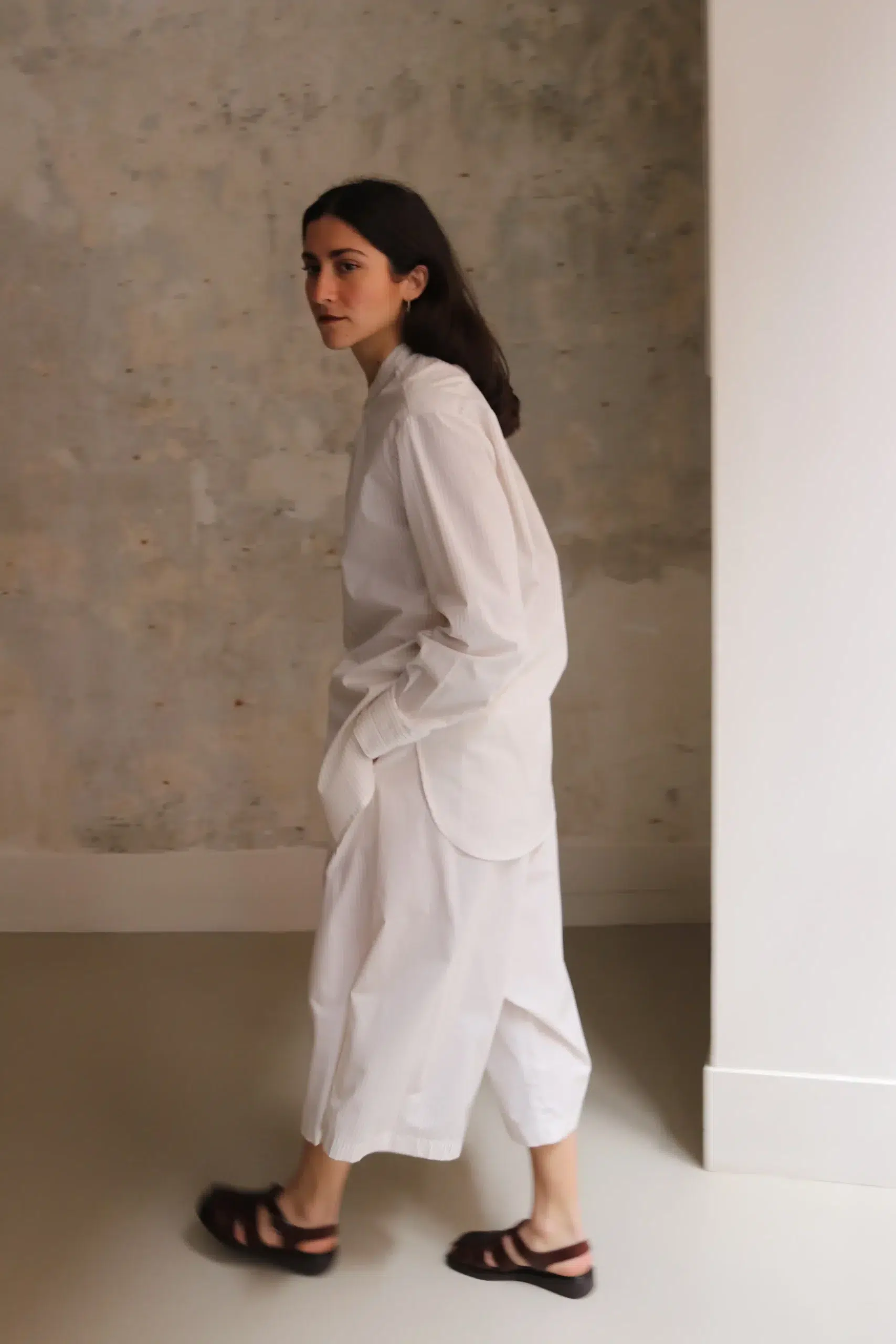 WRIGHT & DOYLE - MELDON SHORTS WD-134-CB - CHALK BRICK PINSTRIPE