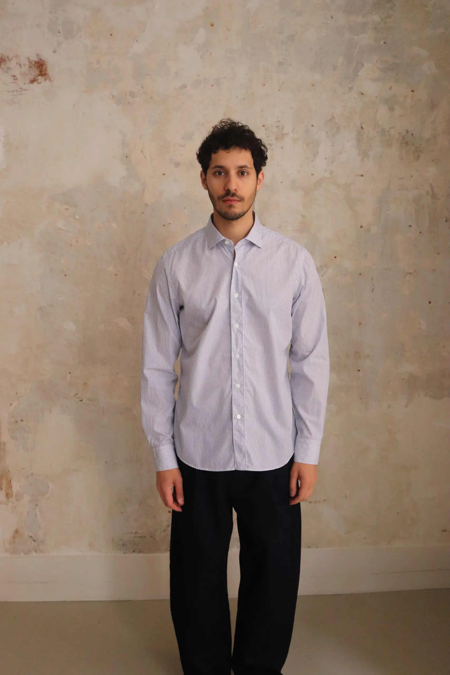 Everyday Shirts - MEN REGENTSOFT W015681 - RIGA BLU / DARK BLUE STRIPED