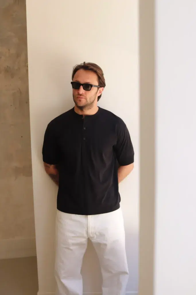 KAPTAIN SUNSHINE ×INDIVIDUALIZED SHIRTS Kaptain Sunshine - MEN T-SHIRT KSBSCS11 - BLACK