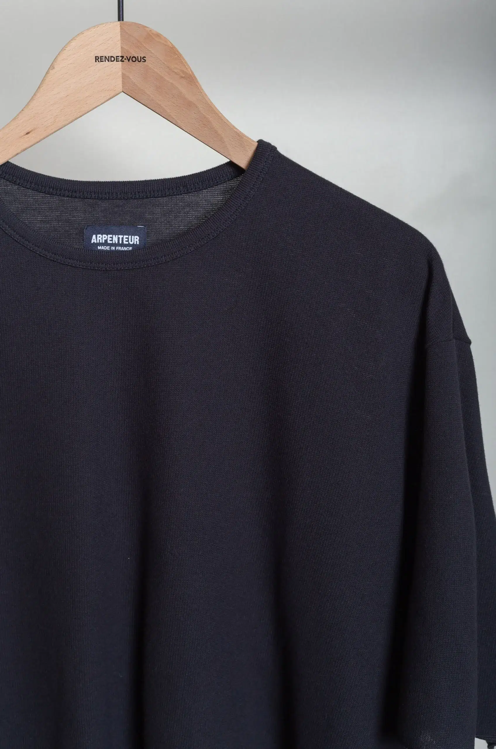 Arpenteur - PONTUS MENS COTTON T-SHIRT - BLACK