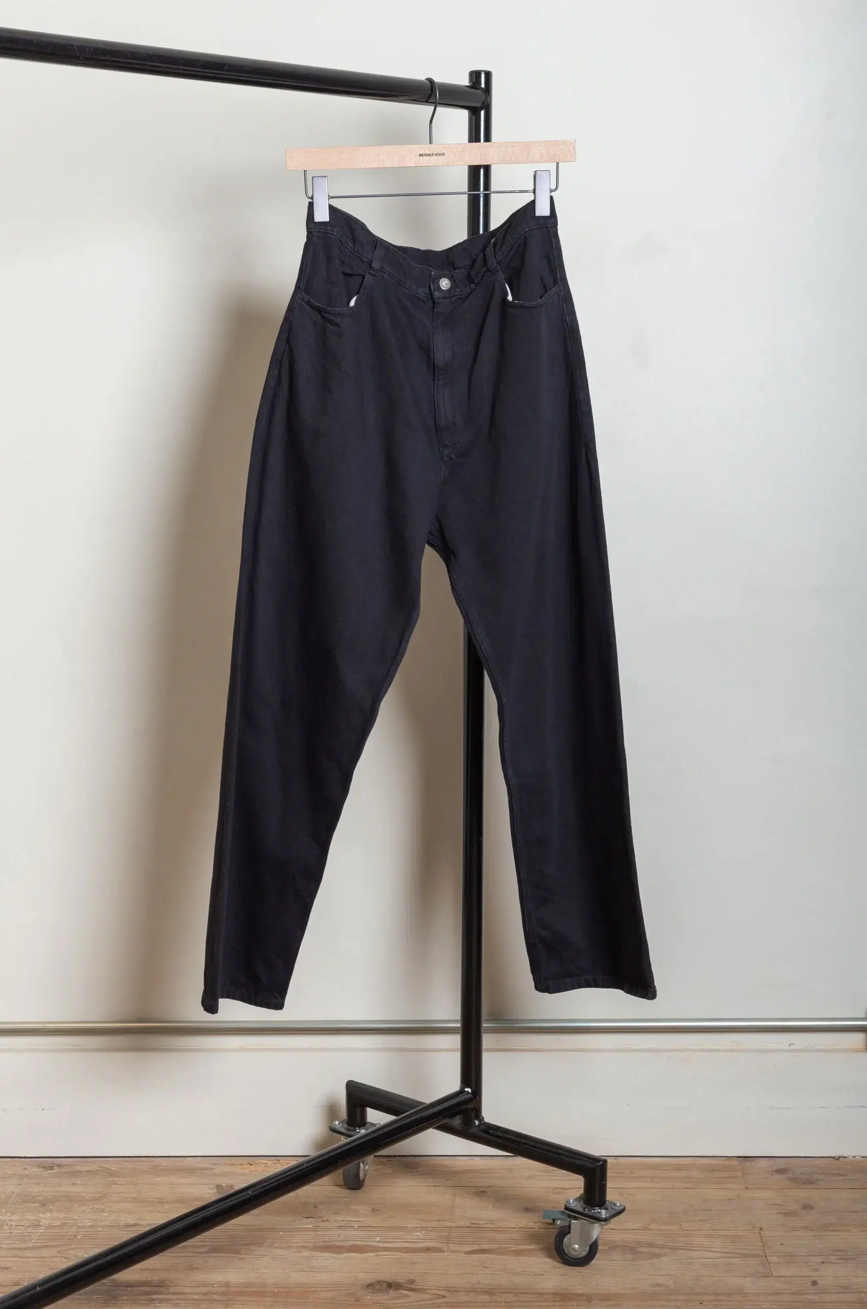 Arpenteur - 4 POCKET (BIG) MENS TROUSERS - WASHED BLACK