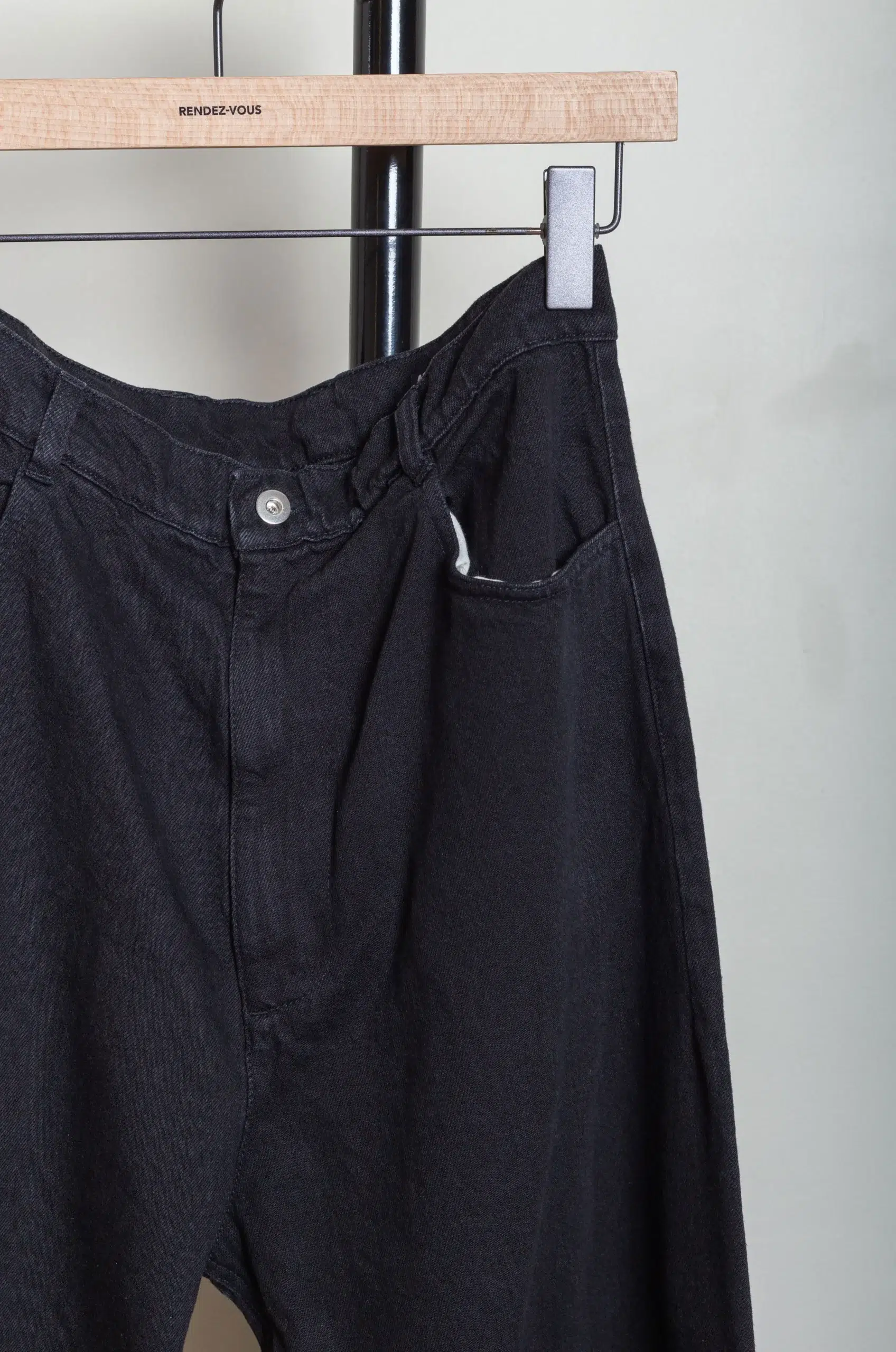 Arpenteur - 4 POCKET (BIG) MENS TROUSERS - WASHED BLACK