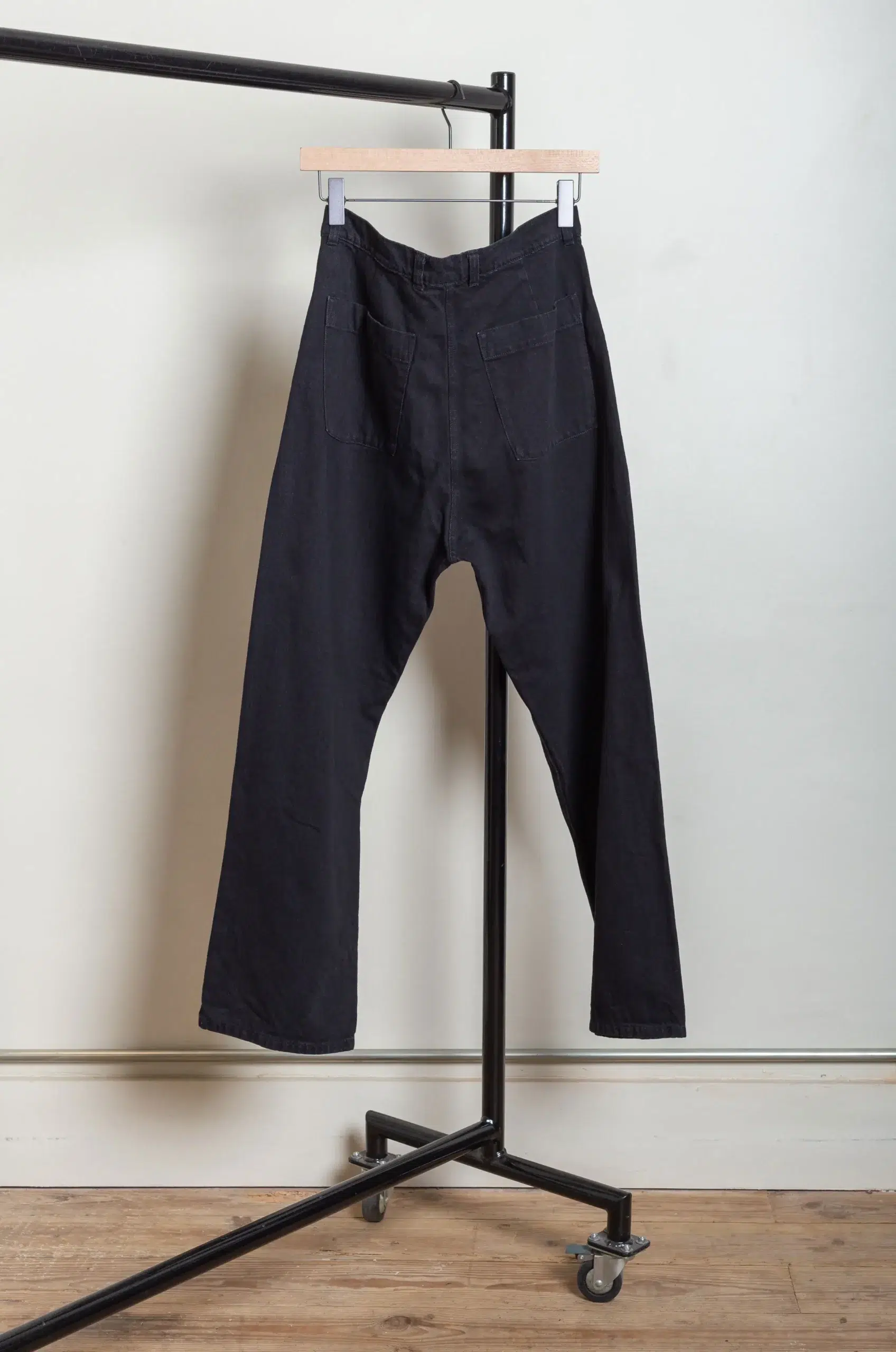 Arpenteur - 4 POCKET (BIG) MENS TROUSERS - WASHED BLACK