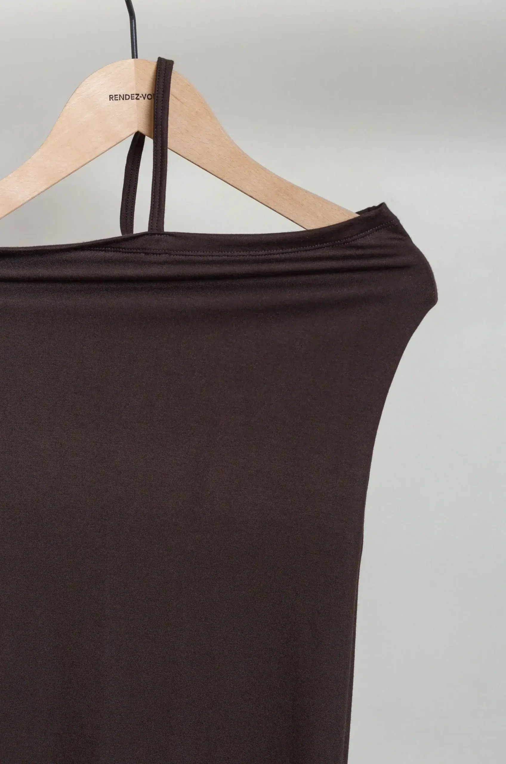 BASERANGE - NIDA ONE STRAP SLIP DRESS - FOVEA