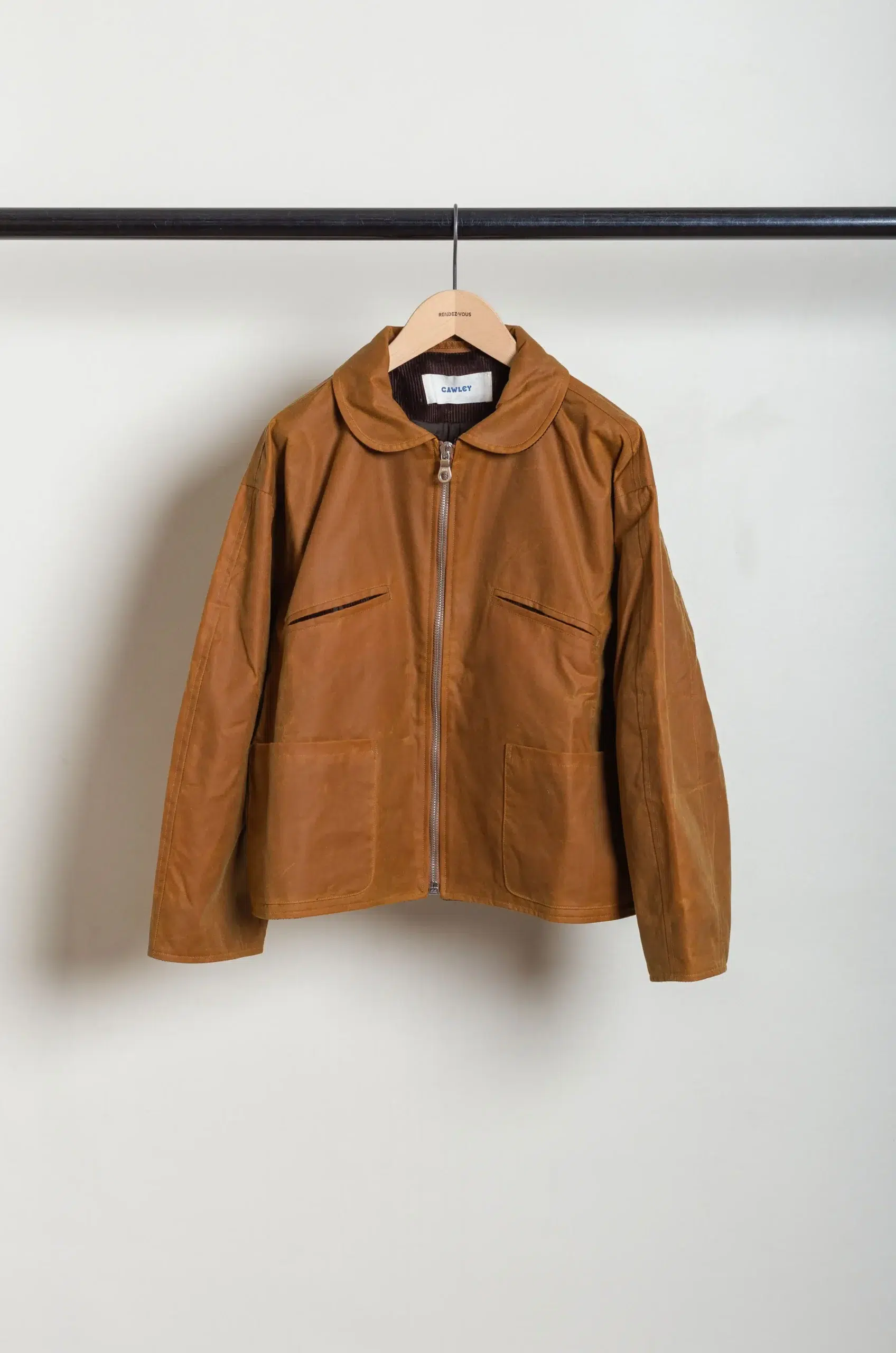 CAWLEY - BRITISH WAXED OILSKIN FLYING JACKET - GOLD