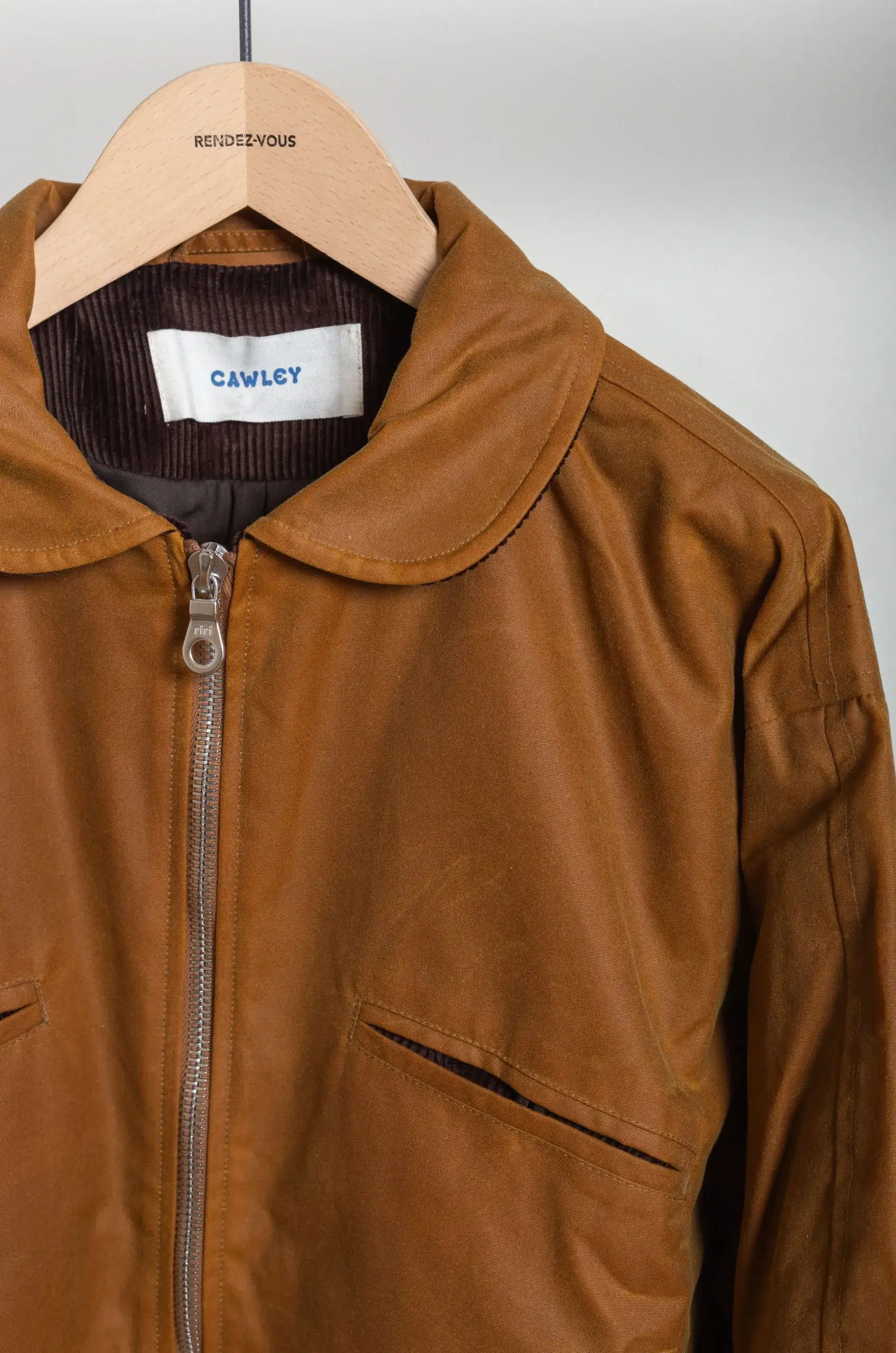 CAWLEY - BRITISH WAXED OILSKIN FLYING JACKET - GOLD