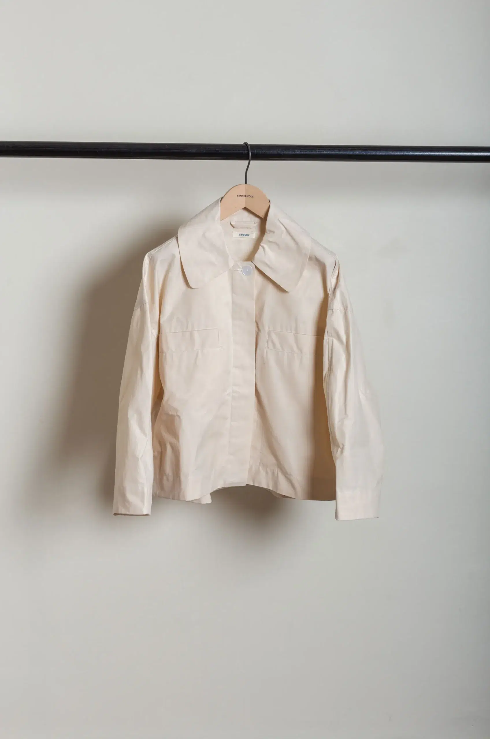 CAWLEY - BRITISH DRY OILSKIN WESLEY JACKET - NATURAL