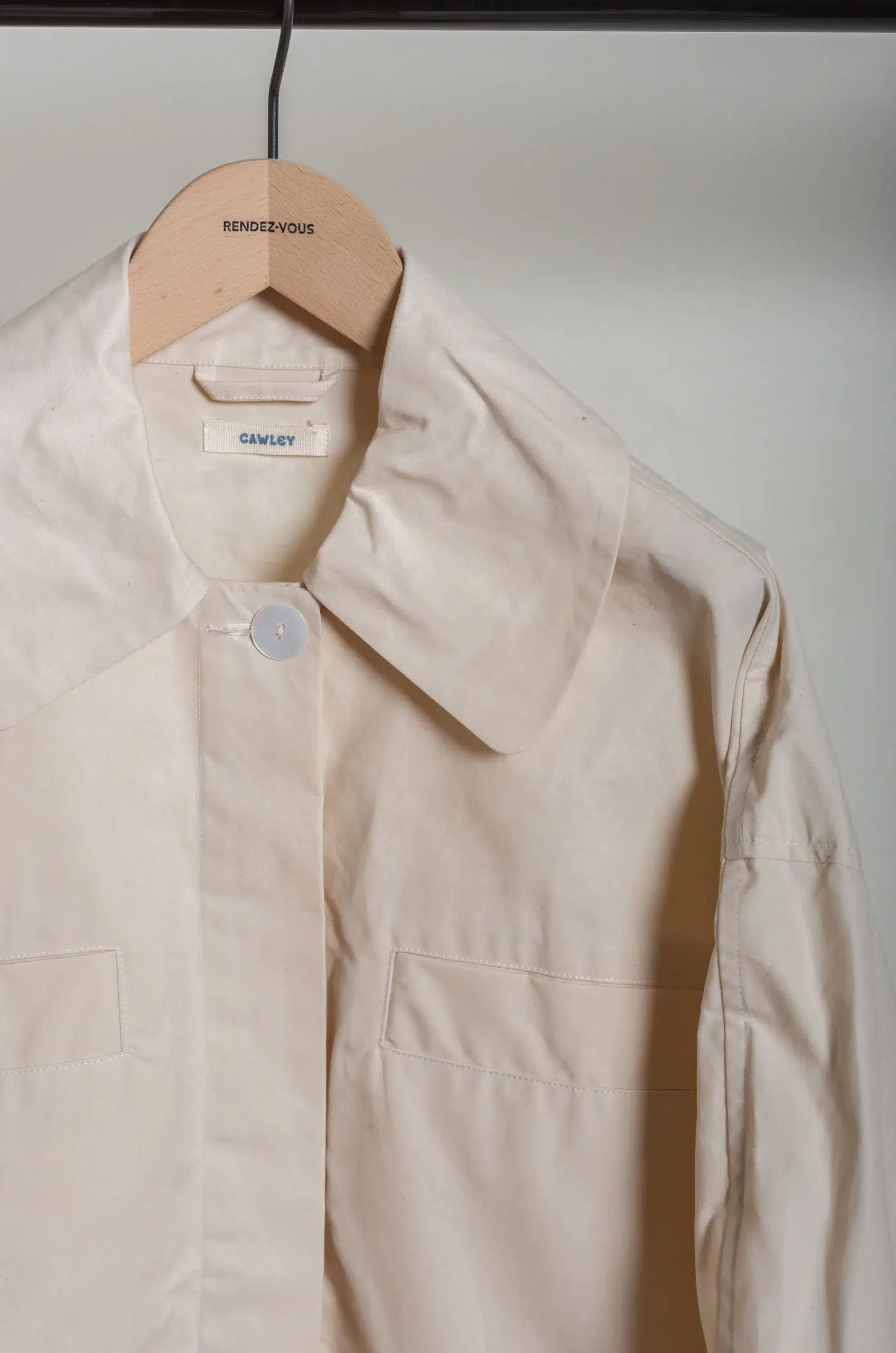 CAWLEY - BRITISH DRY OILSKIN WESLEY JACKET - NATURAL