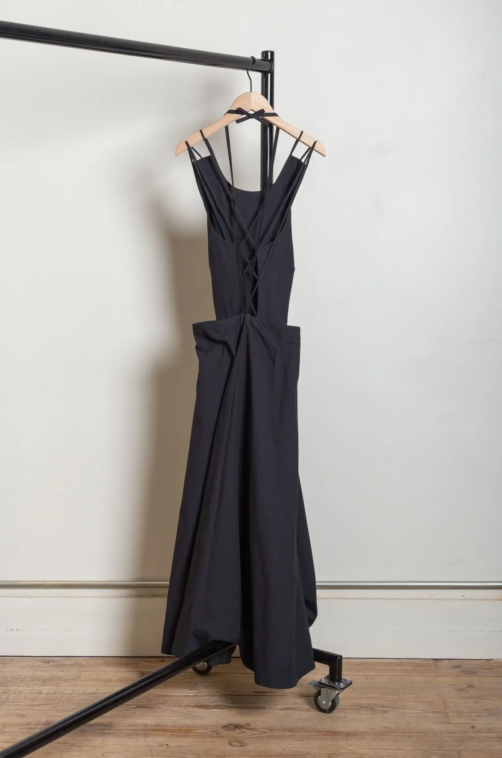 CAWLEY - JAPANESE COTTON SOFIA DRESS - BLACK