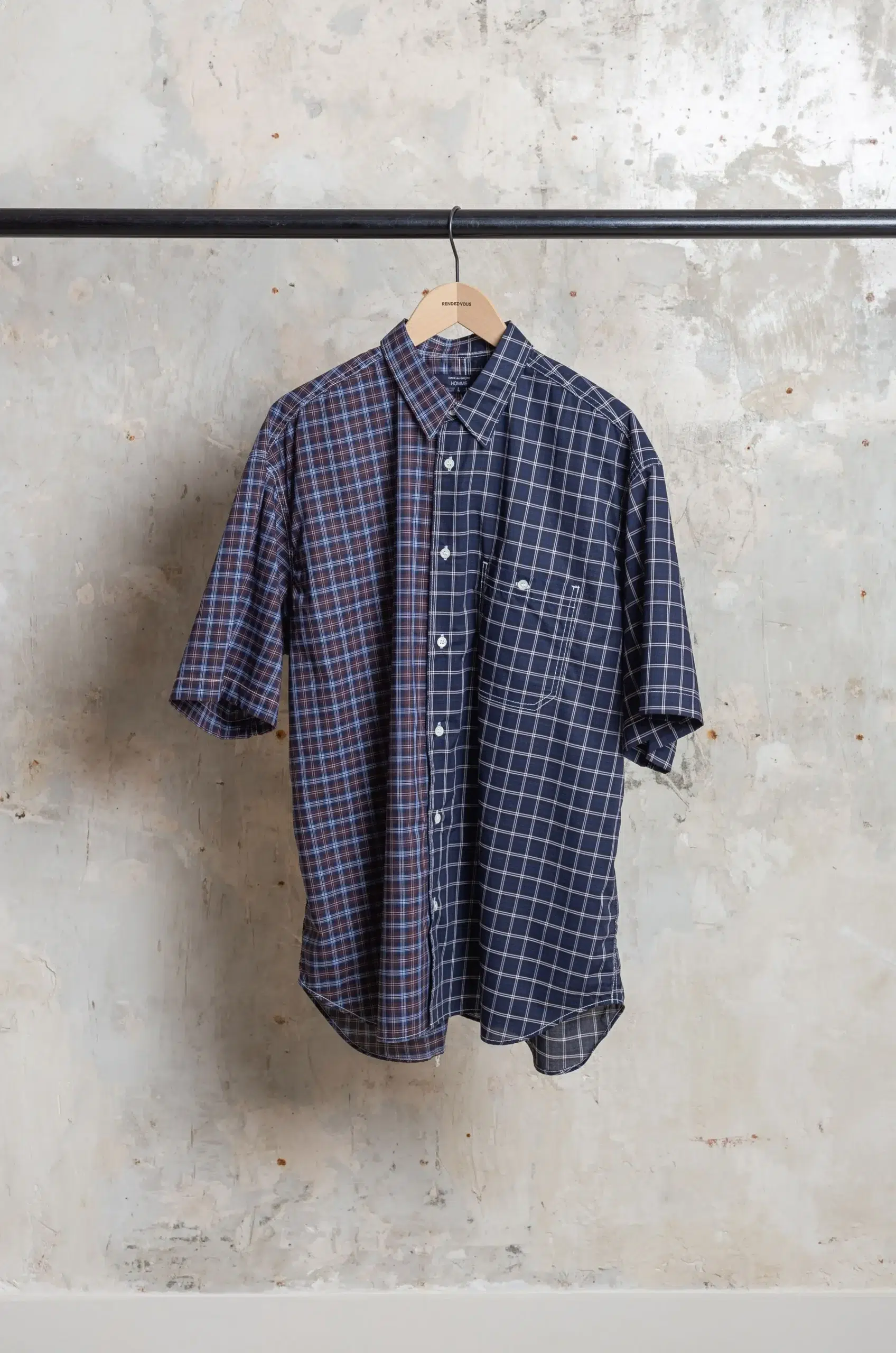 Comme Des Garçons Homme - MEN'S SHIRT HQ-B022-051 - NY/BK/WH XBR/N