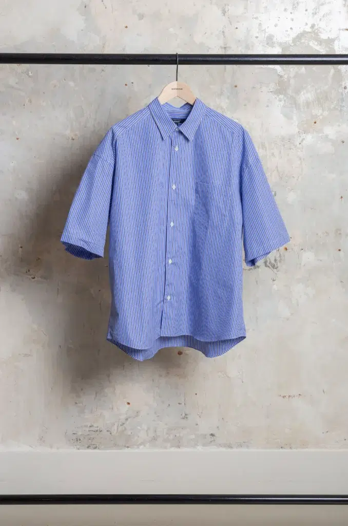 Comme Des Garçons Homme - MEN'S SHIRT HQ-B020-051 - WHT/SAXE/NAVY