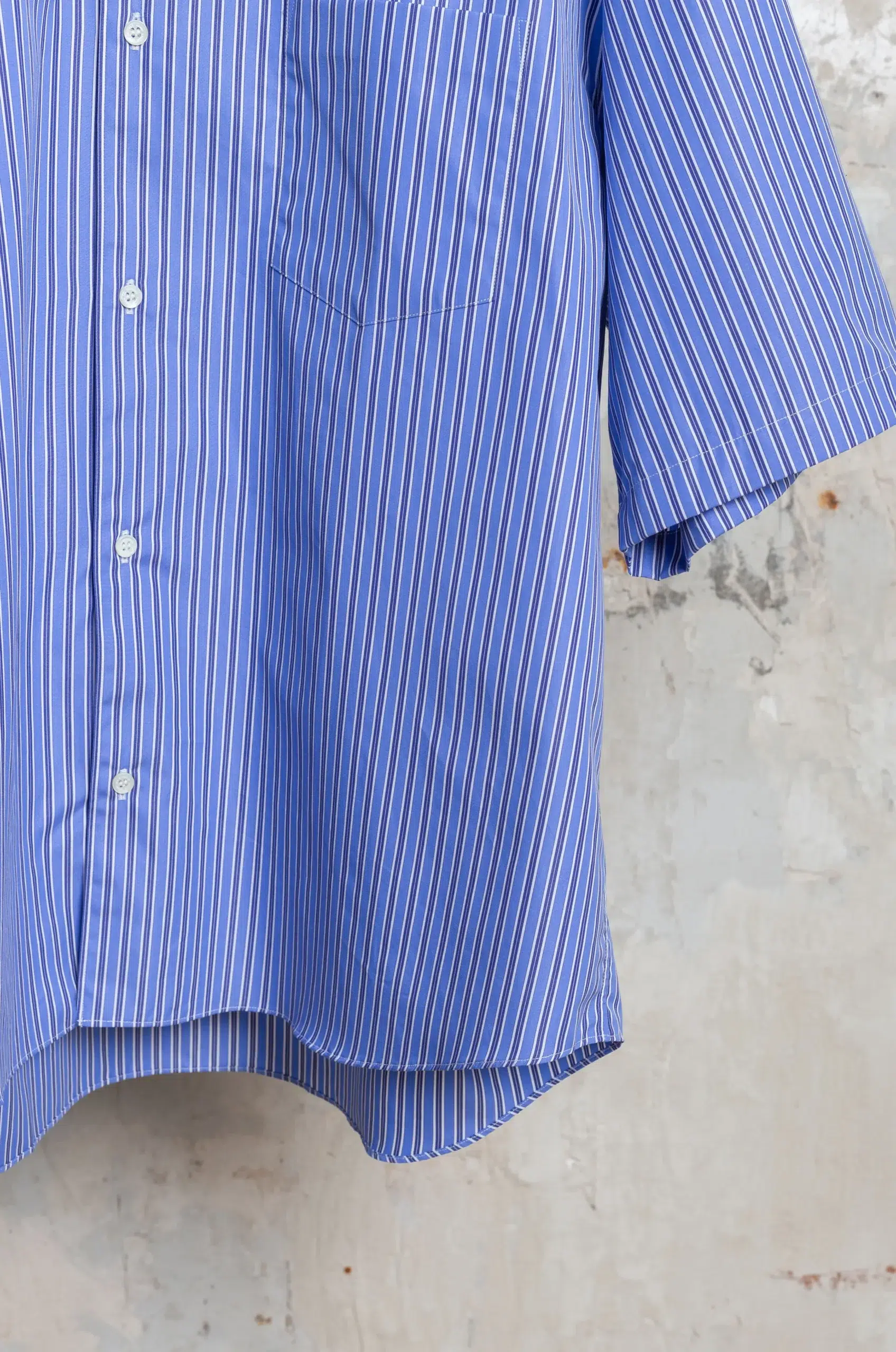 Comme Des Garçons Homme - MEN'S SHIRT HQ-B020-051 - WHT/SAXE/NAVY