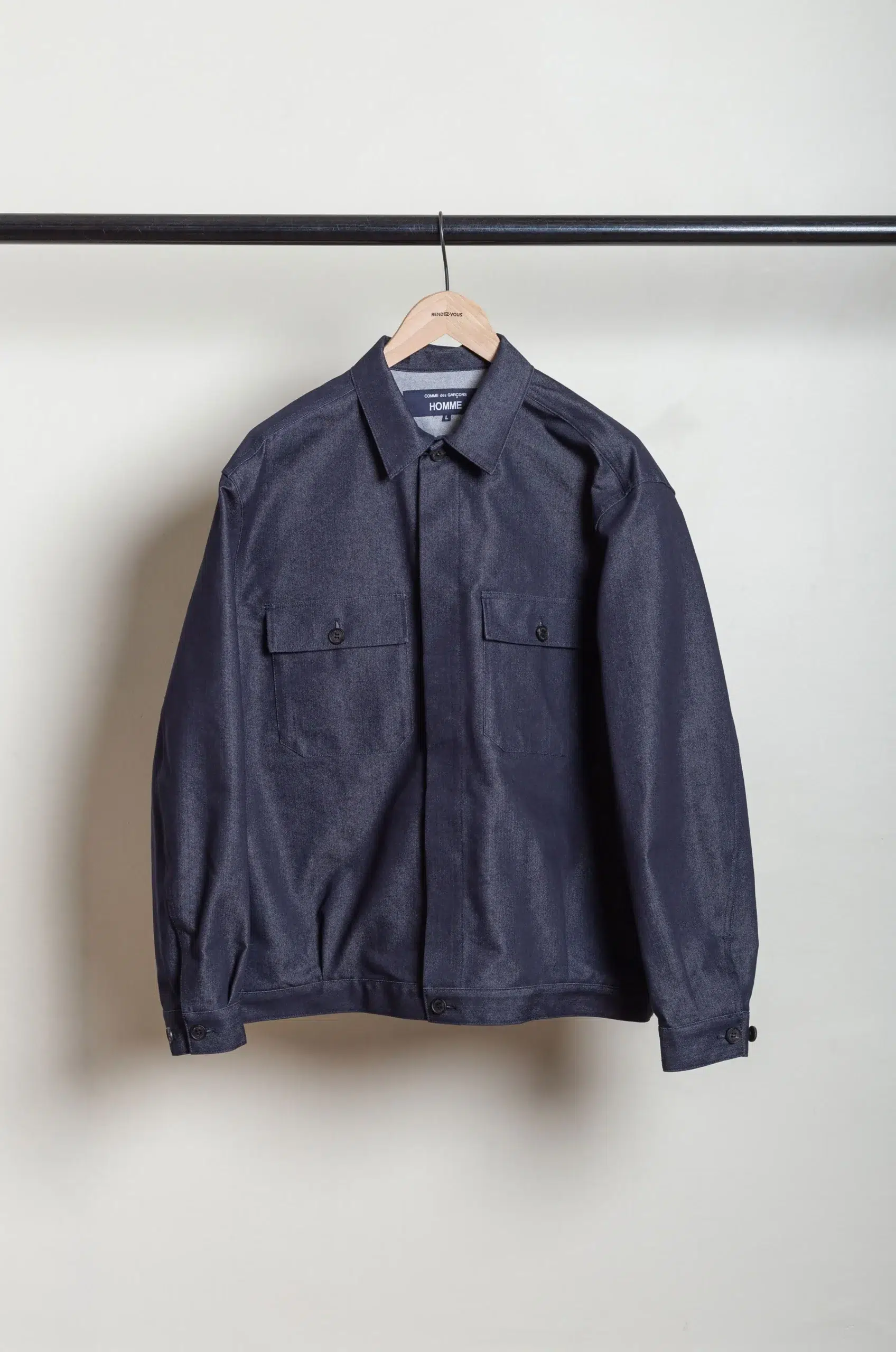 Comme Des Garçons Homme - MEN'S JACKET HQ-J008-051 - NAVY WHITE