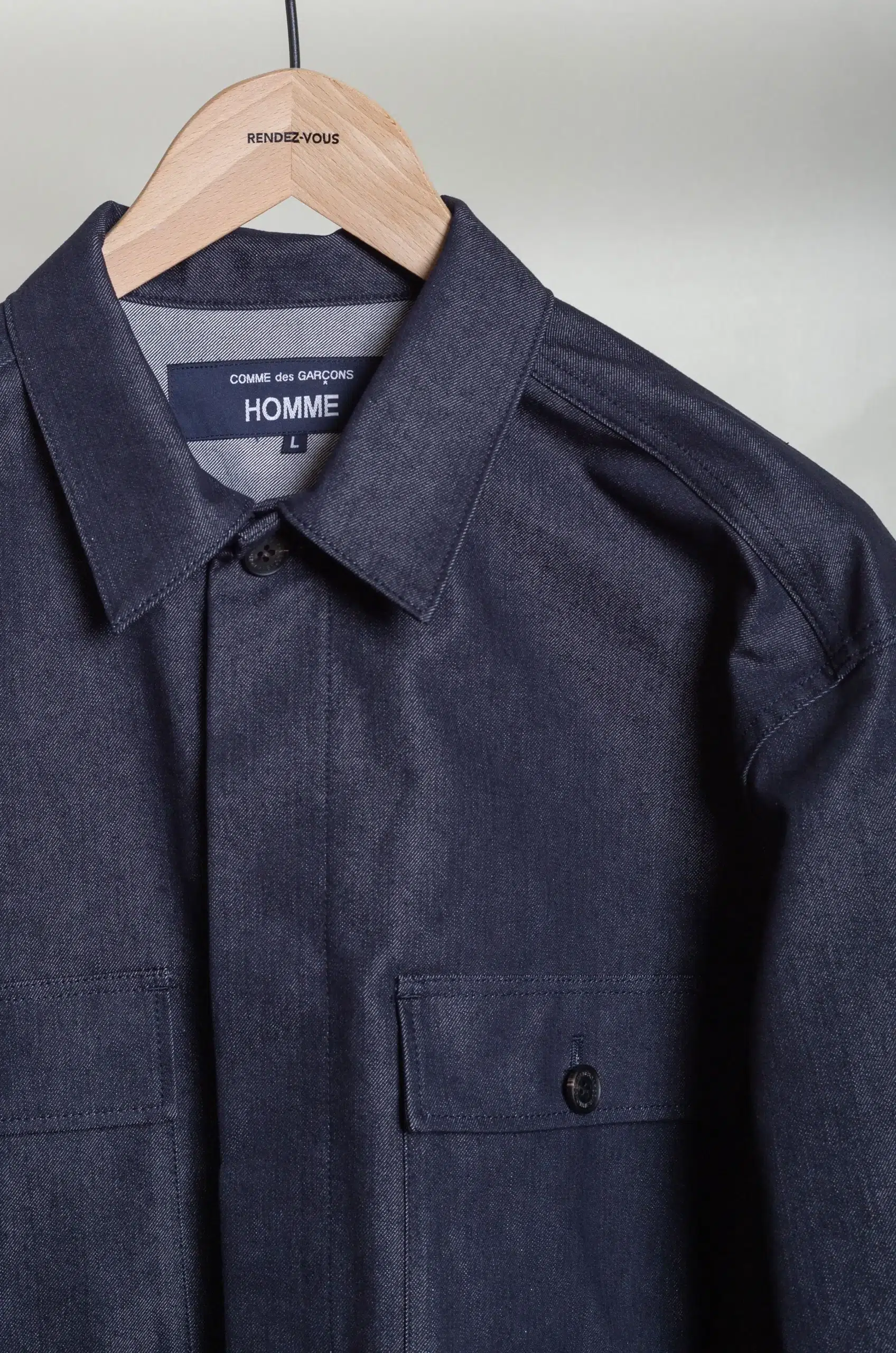 Comme Des Garçons Homme - MEN'S JACKET HQ-J008-051 - NAVY WHITE