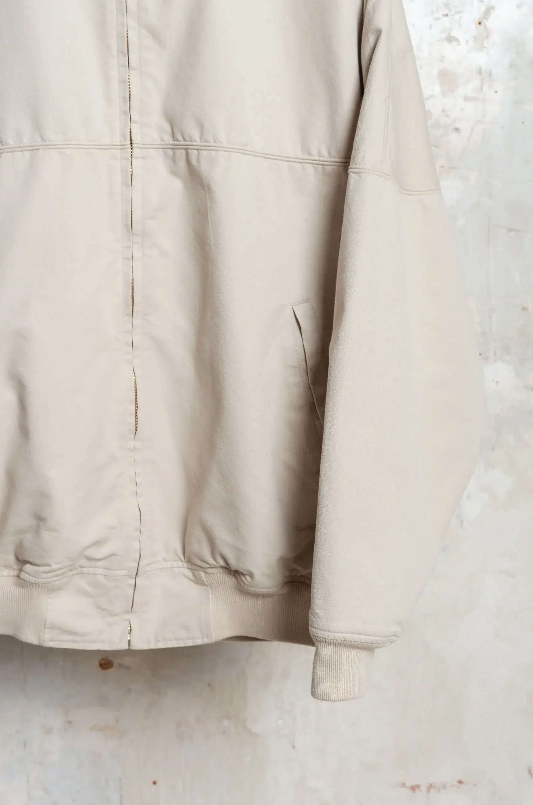 Comoli - Post-Work Twill Cap Shoulder Blouson D01-01031 - IVORY