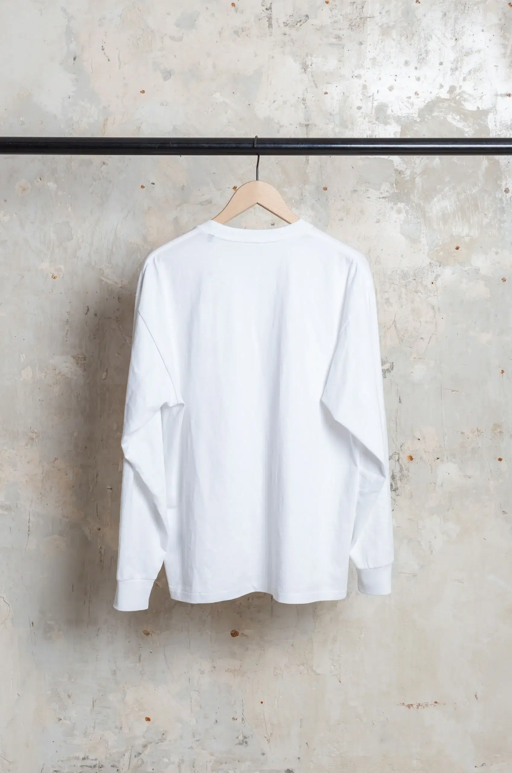 Comoli - Cotton Jersey Long-Sleeve T-Shirt D01-05012 - WHITE