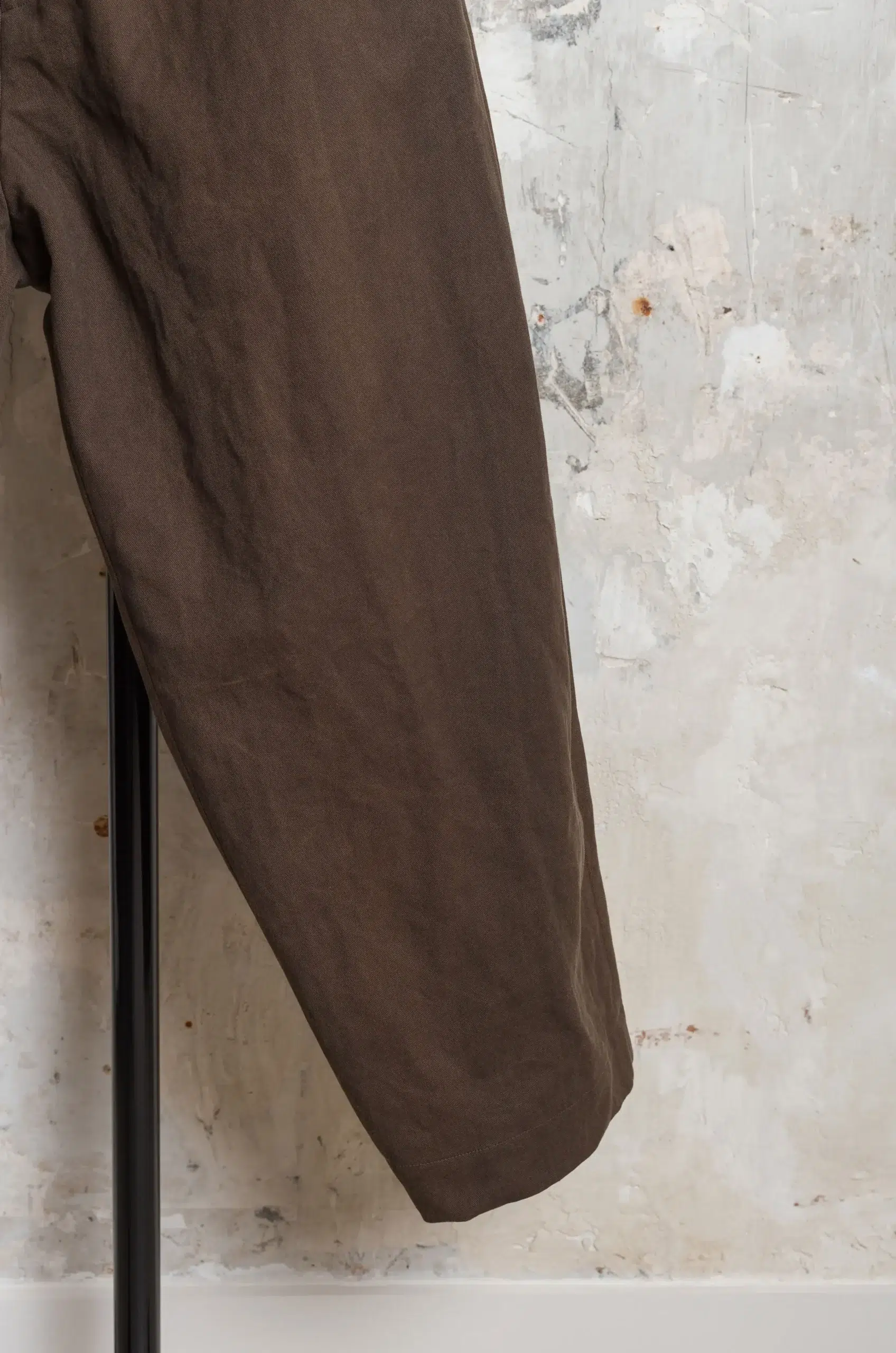 Evan Kinori - Two Pleat Pant - Dark Olive (Sumi Ink Dye)