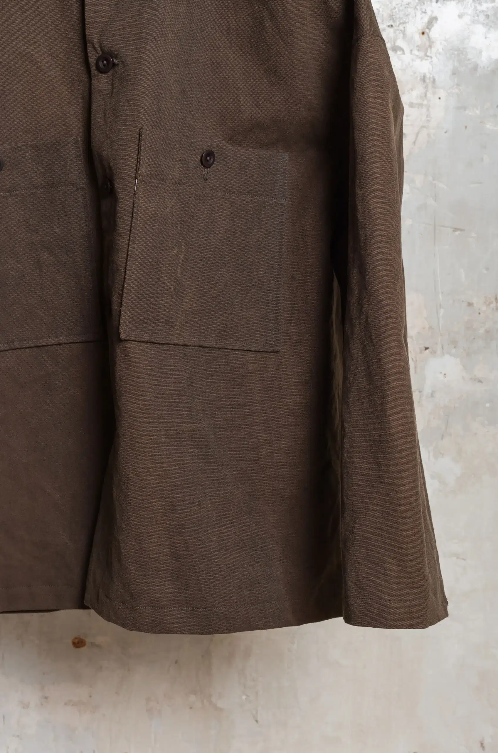 Evan Kinori - Field Shirt Two - Dark Olive (Sumi Ink Dye)