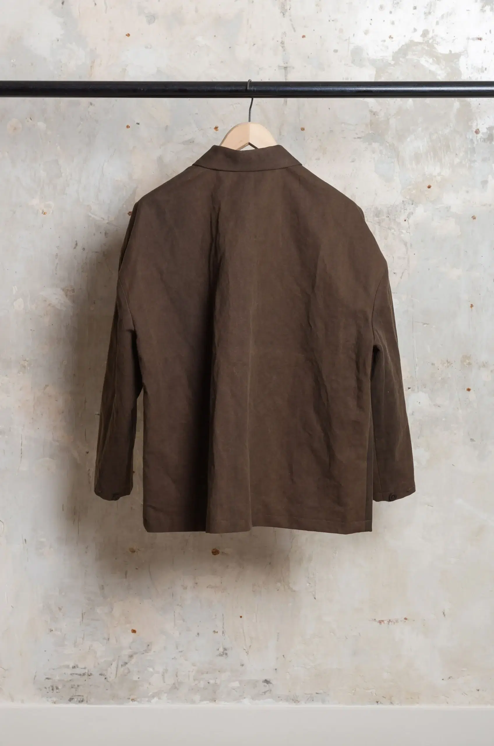 Evan Kinori - Field Shirt Two - Dark Olive (Sumi Ink Dye)