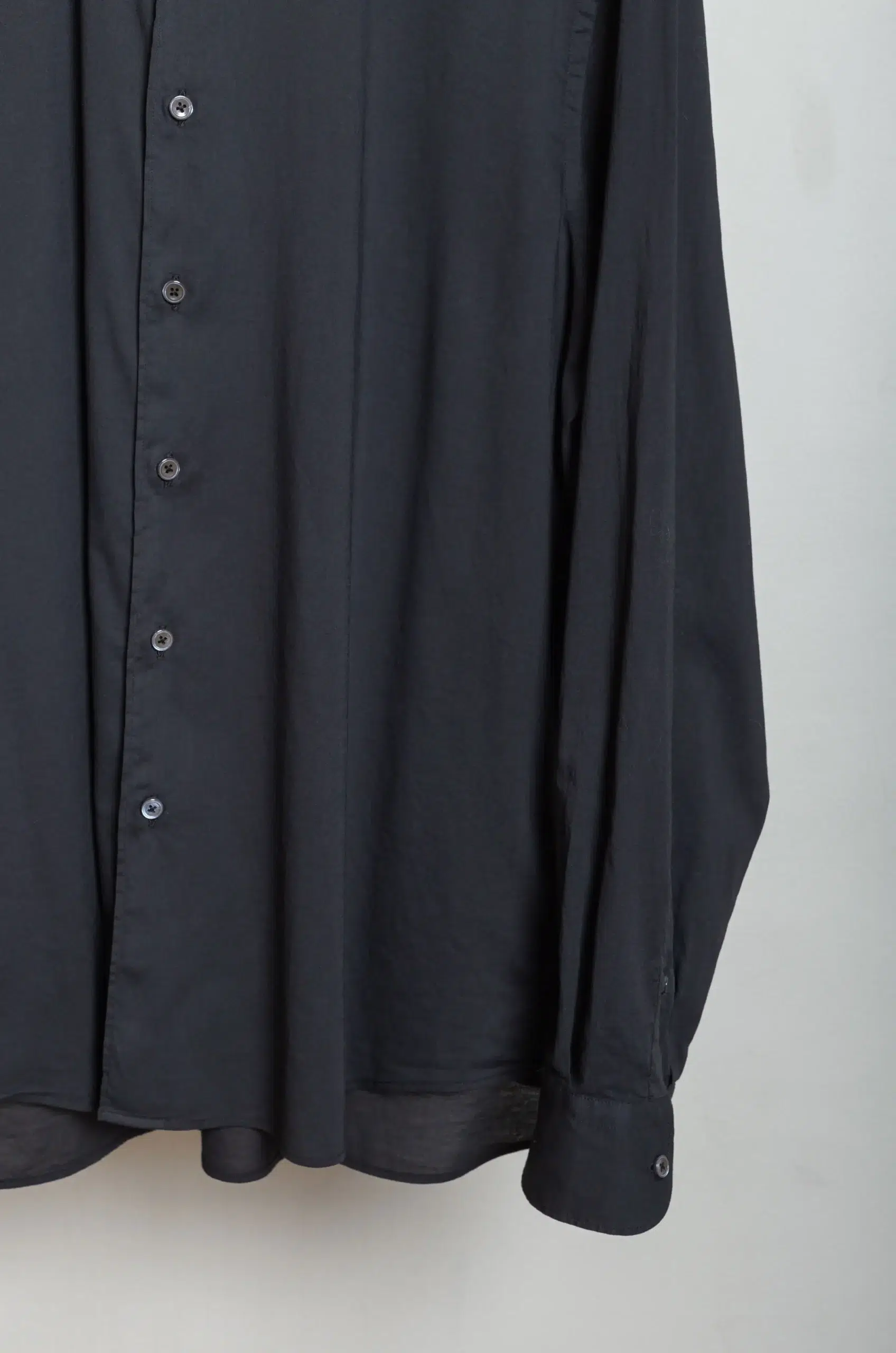 Everyday Shirts - MEN REGENT7 76T2531 - CAPO / GAR.DYED BLACK PLAIN