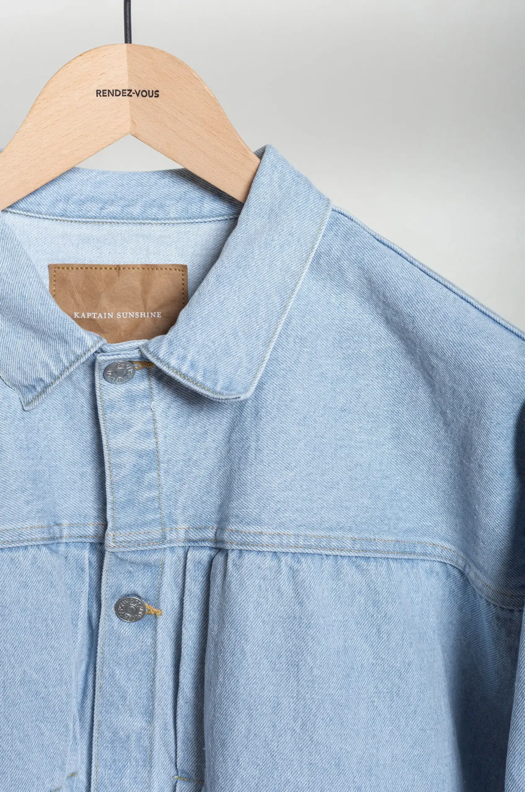 Kaptain Sunshine - MEN JACKET KS26SJK34 - INDIGO ICE WASH