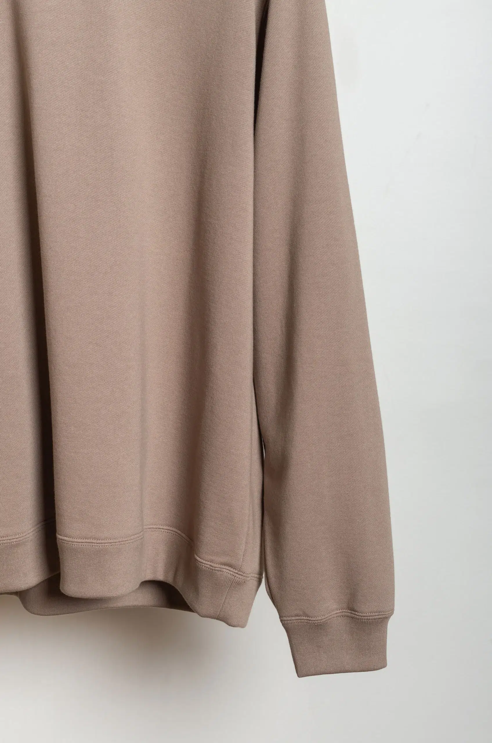 Still By Hand - CS02261OS Pima cotton sweatshirt - KHAKI BEIGE