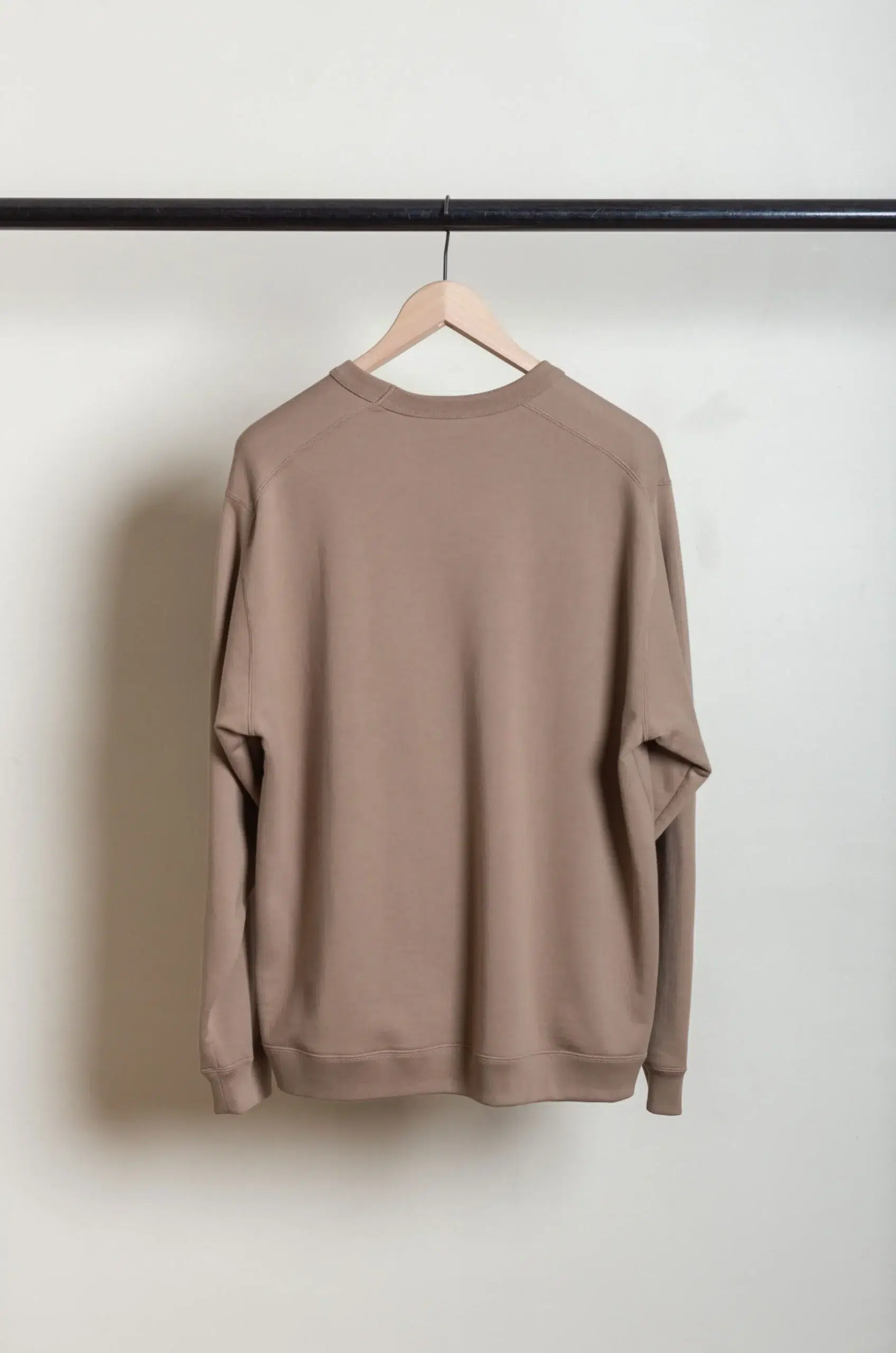 Still By Hand - CS02261OS Pima cotton sweatshirt - KHAKI BEIGE