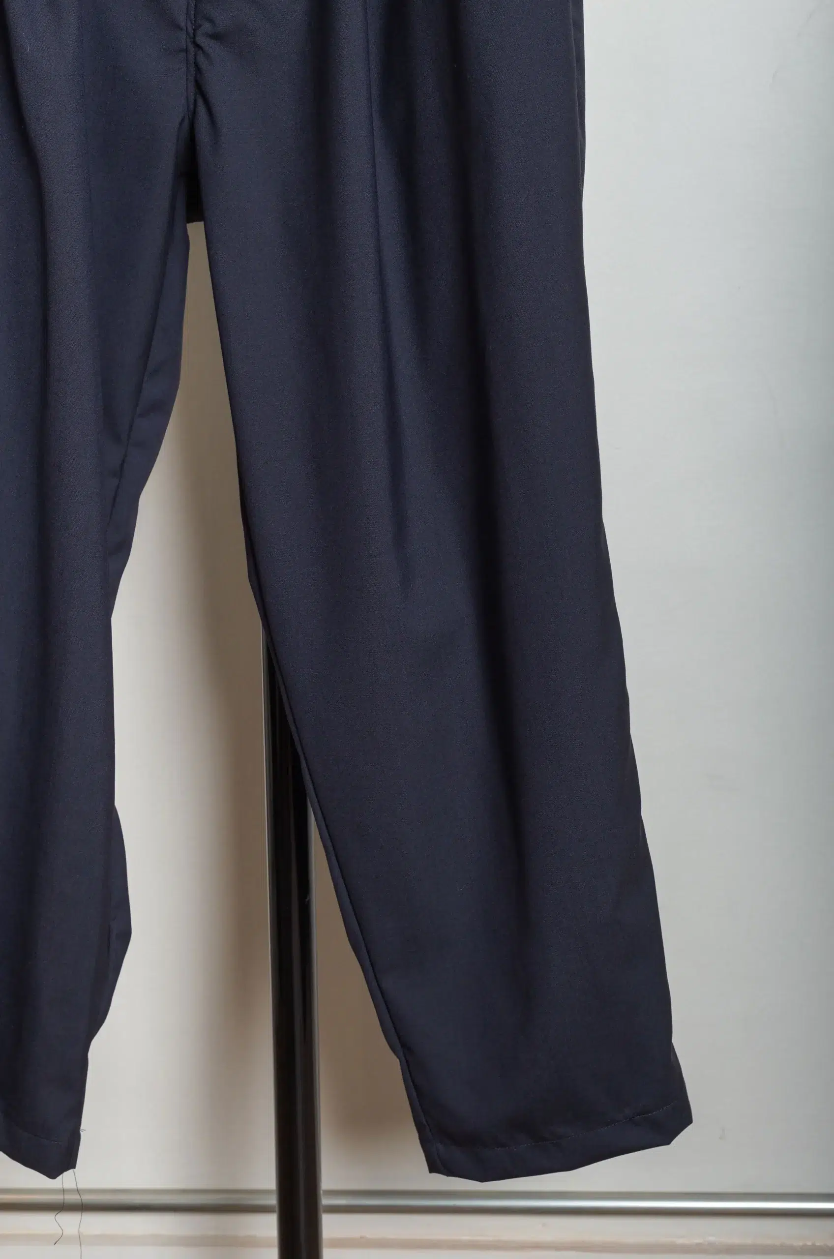 Still By Hand - PT09261OS Summer wool wide pants - BLACK NAVY