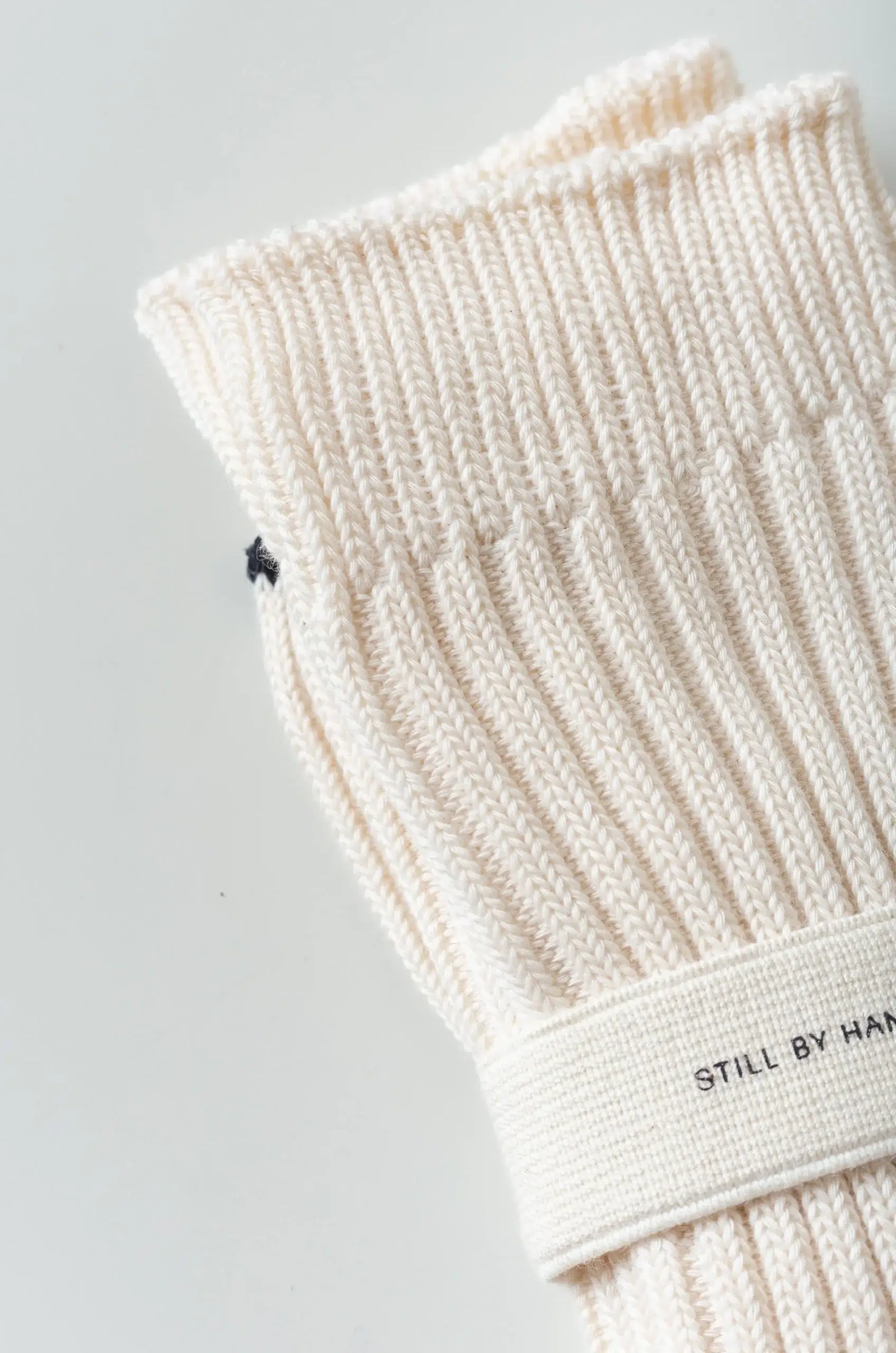 Still By Hand - GD07251 BMP cotton socks - OFF WHITE