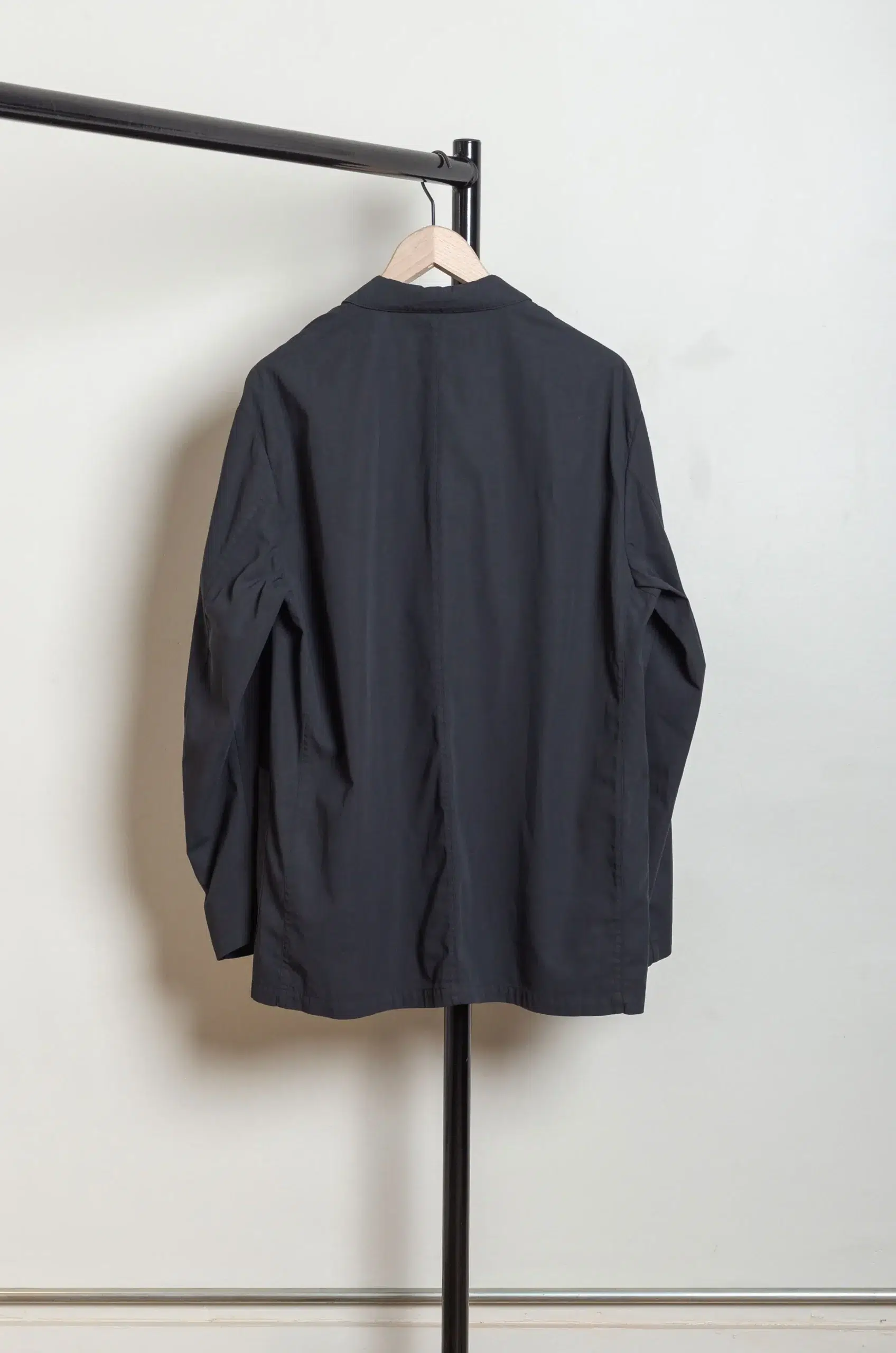 Still By Hand - JK02261OS Garment-dye 3B jacket - INK BLACK