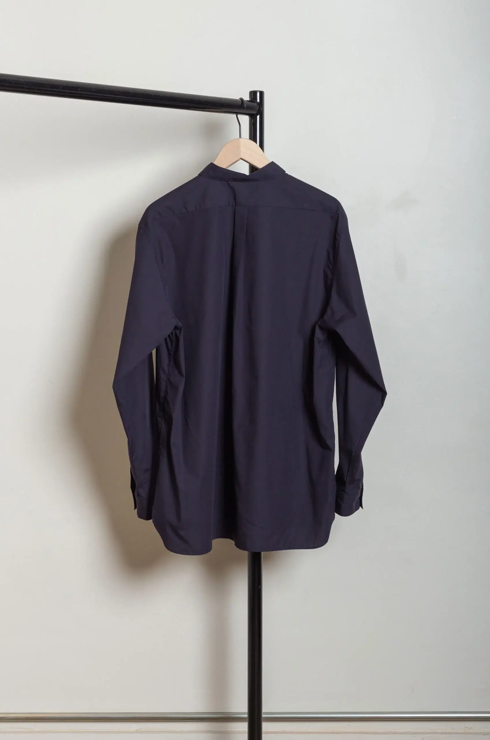 Still By Hand - SH00221OS Regular collar shirt - NAVY STRIPE