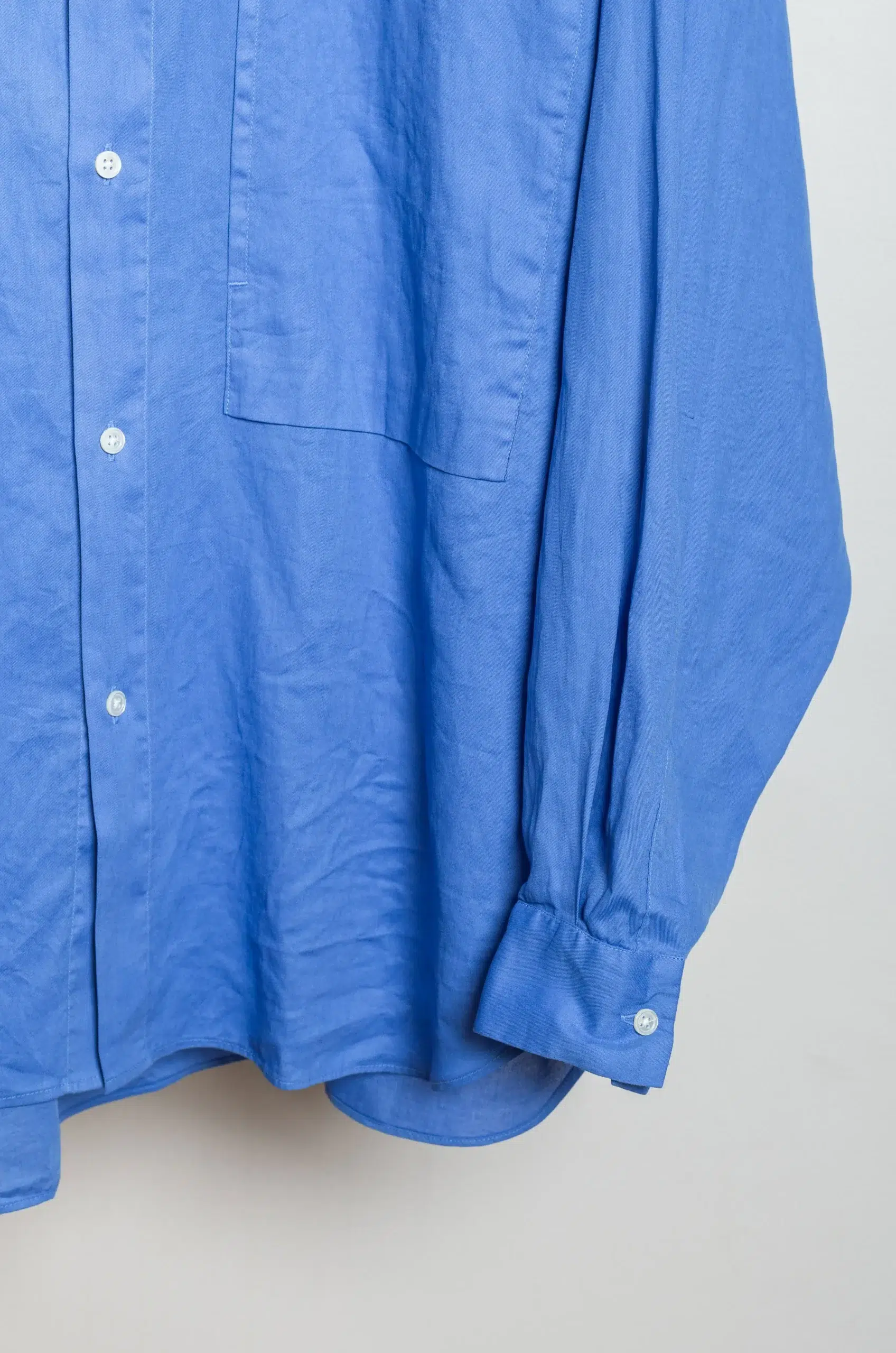 Still By Hand - SH05261OS Garment-dye over shirt - SKY BLUE