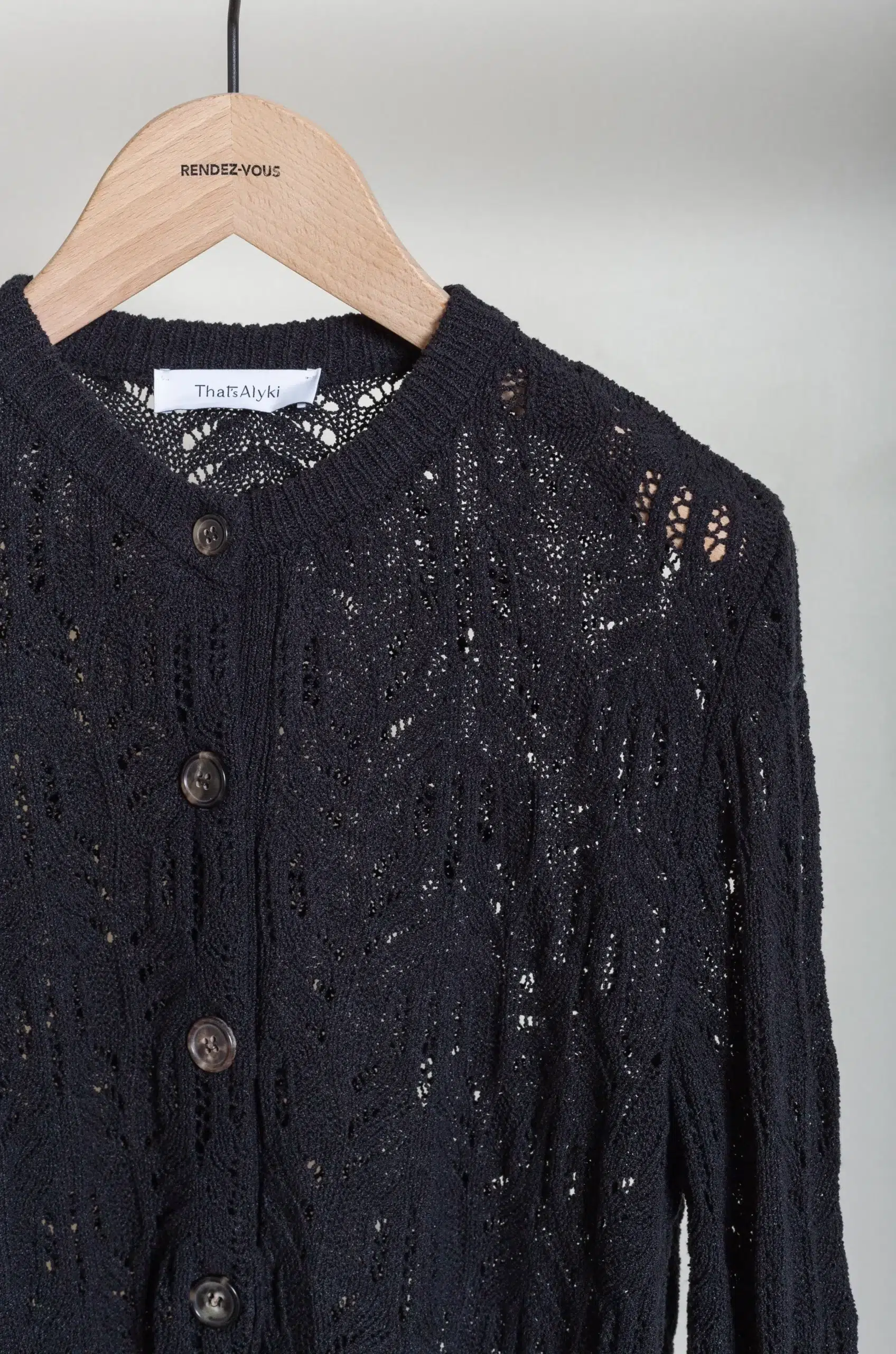 That's Alyki - KAIA KNITWEAR LM2105TU - Nero