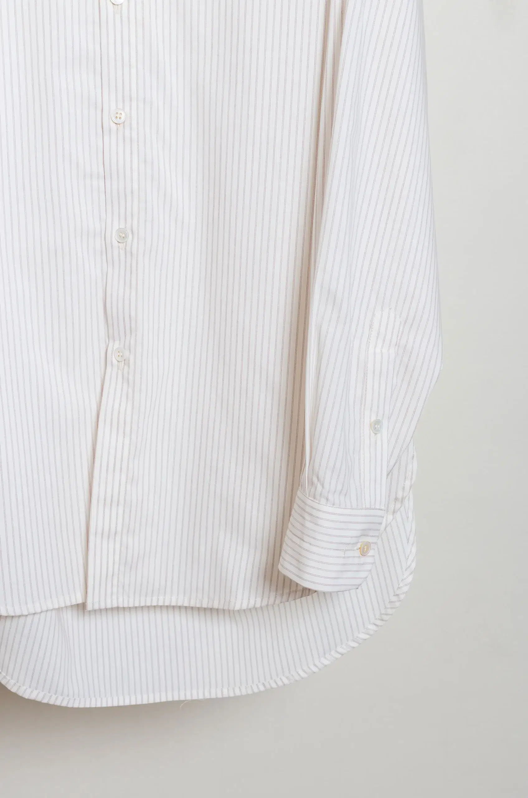 WRIGHT & DOYLE - ROWDEN SHIRT WD-121-CB - CHALK BRICK PINSTRIPE