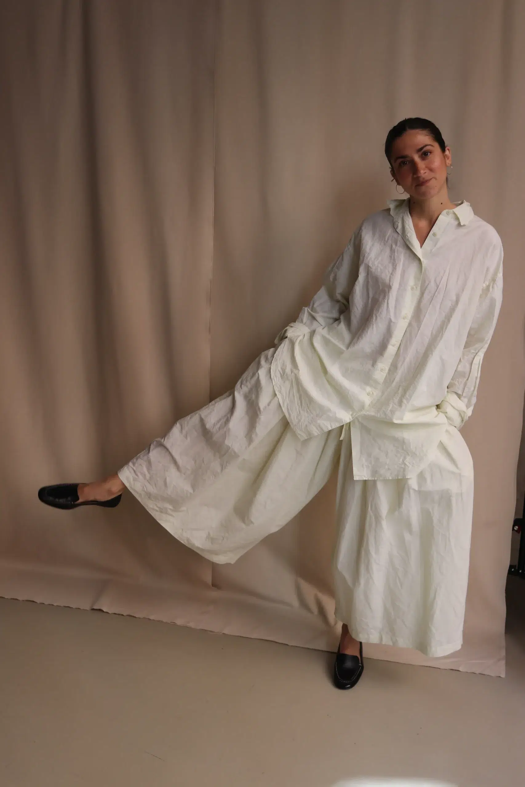 Casey Casey Orsan - BOX PANT CRISPY ORFP017 - LIGHT GREEN