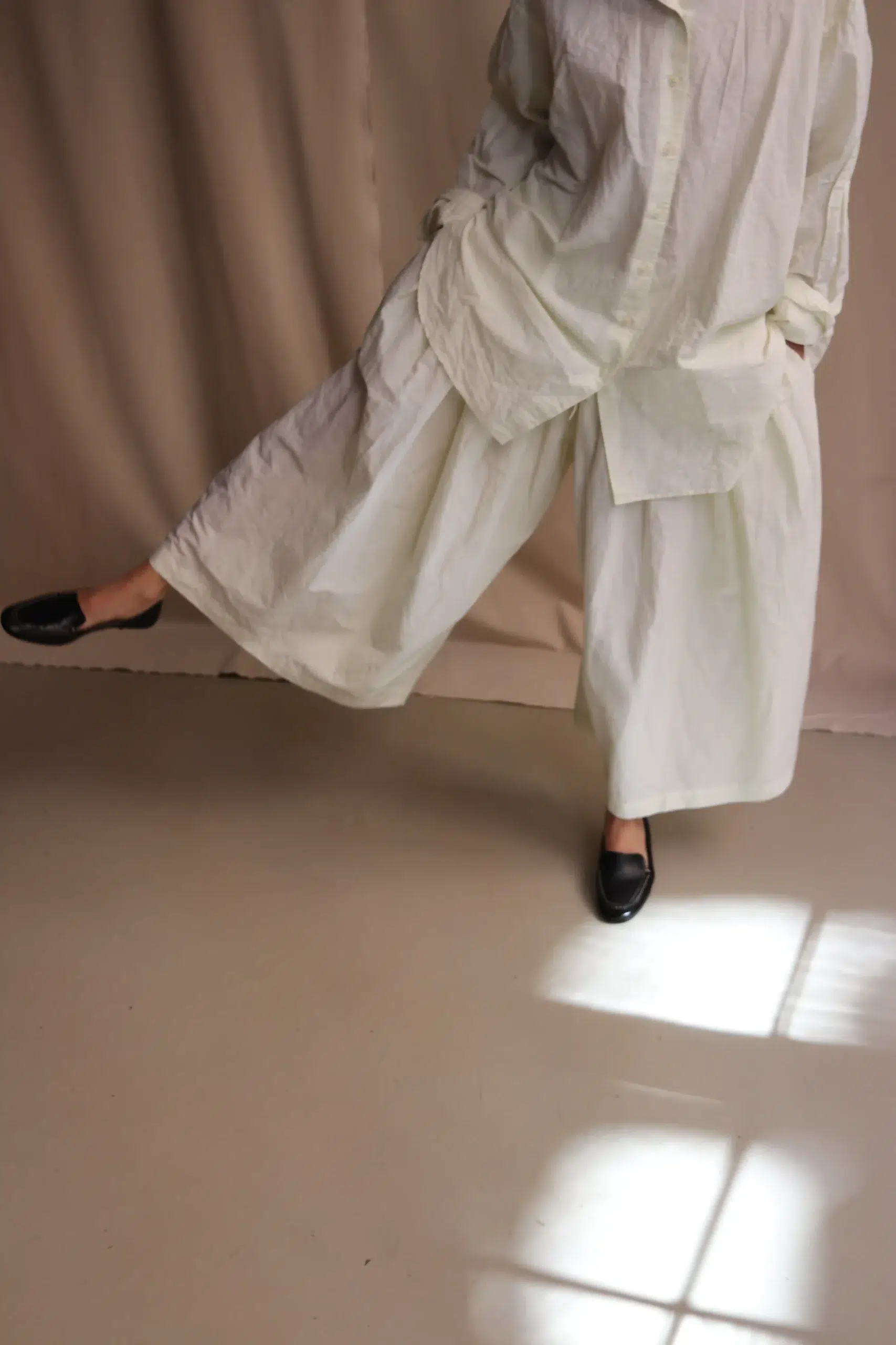 Casey Casey Orsan - BOX PANT CRISPY ORFP017 - LIGHT GREEN