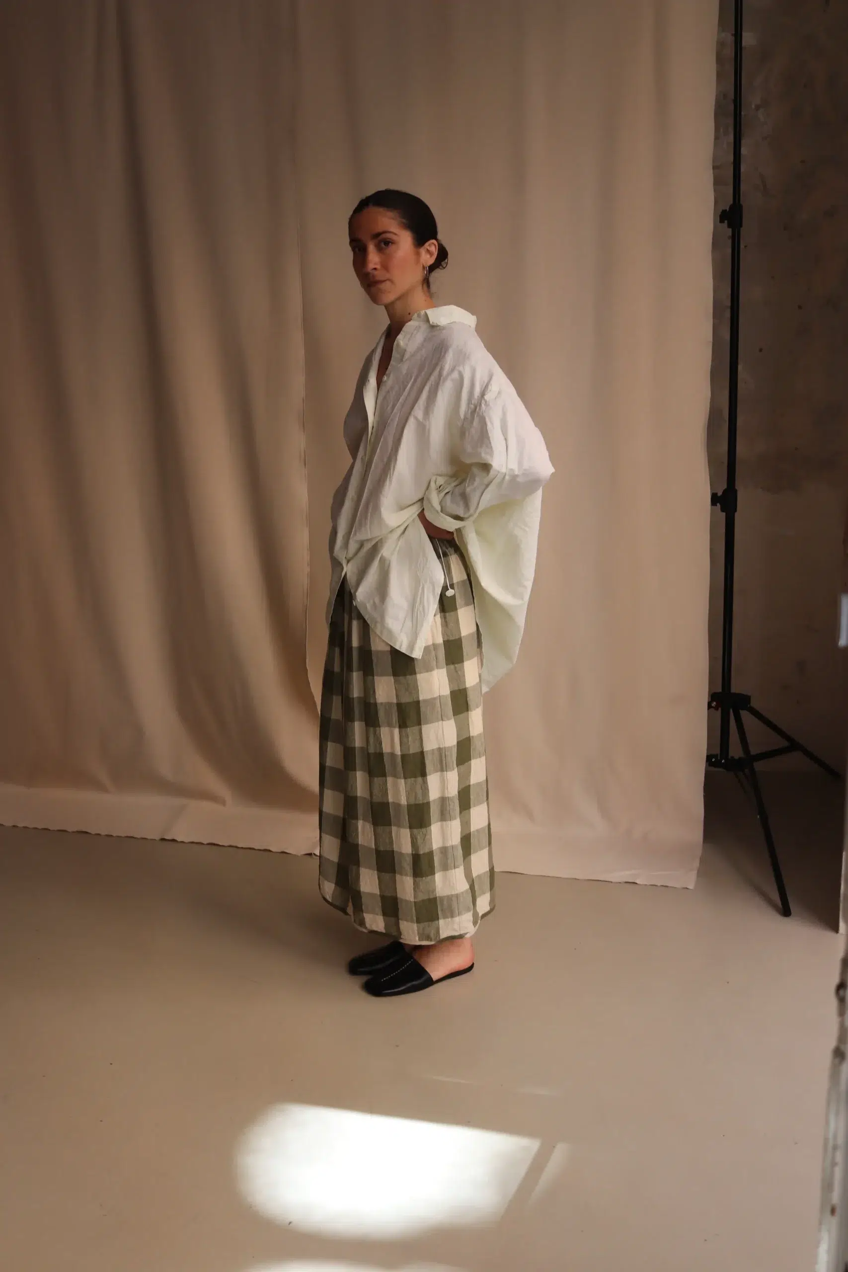 Casey Casey Orsan - SIMPLE SKIRT ORFJ012 - GREEN