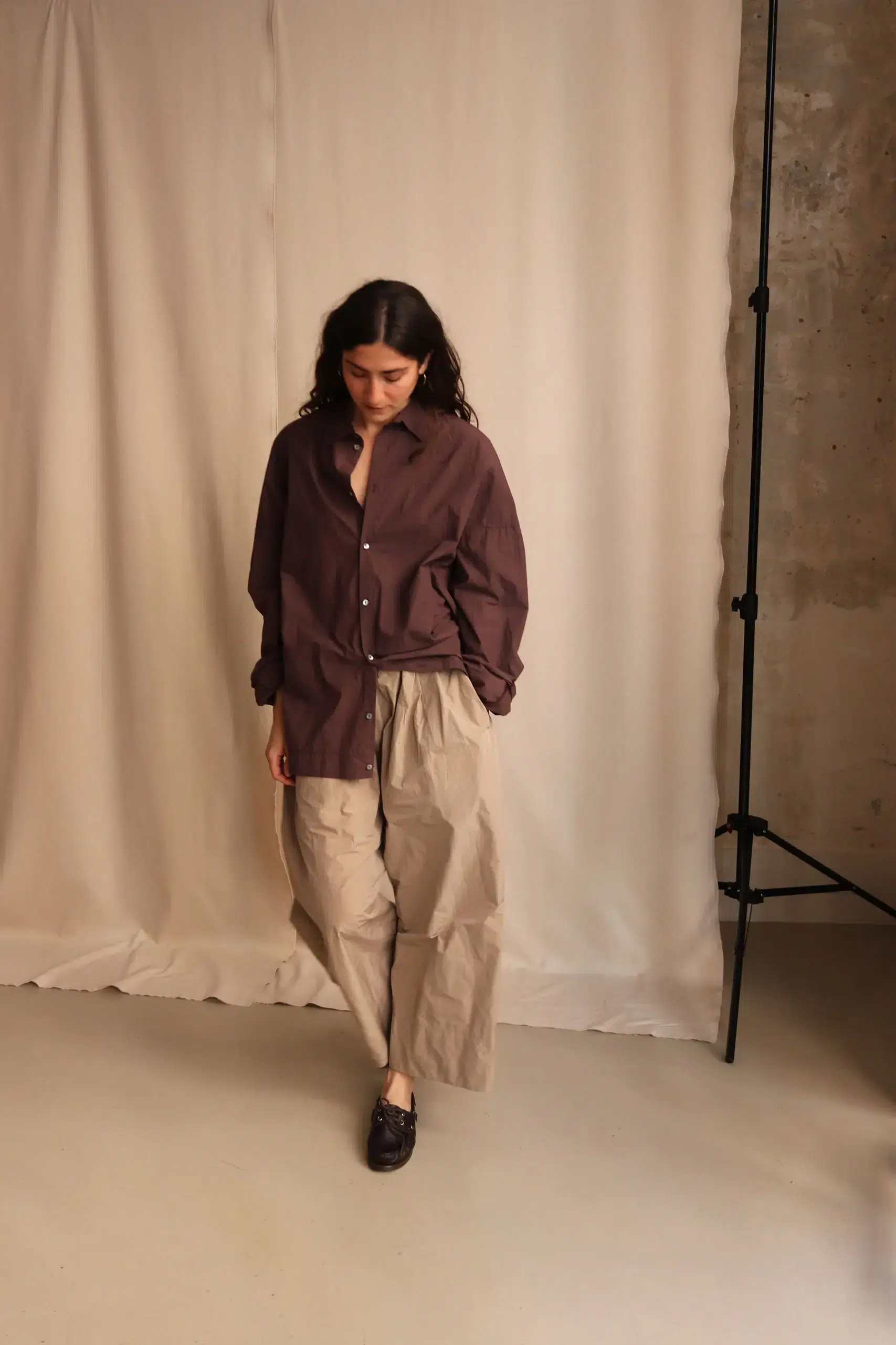 Album Di Famiglia - WIDE TROUSERS N - SAND