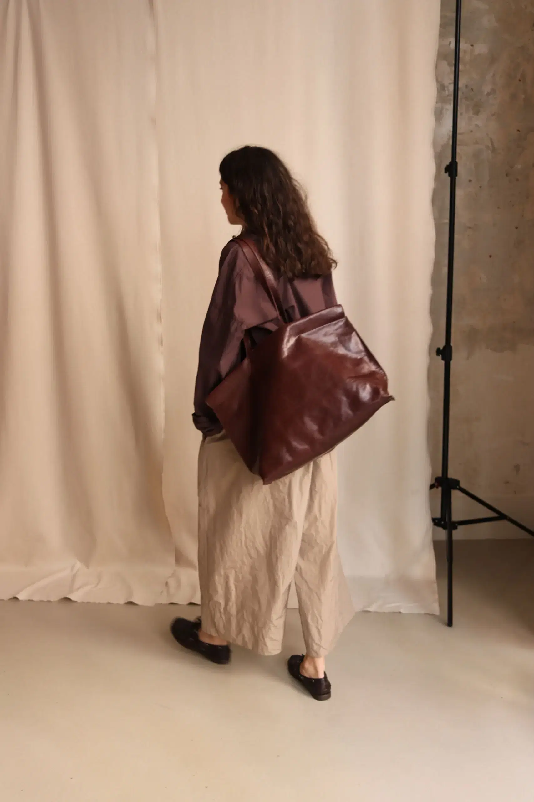 Album Di Famiglia - WIDE TROUSERS N - SAND