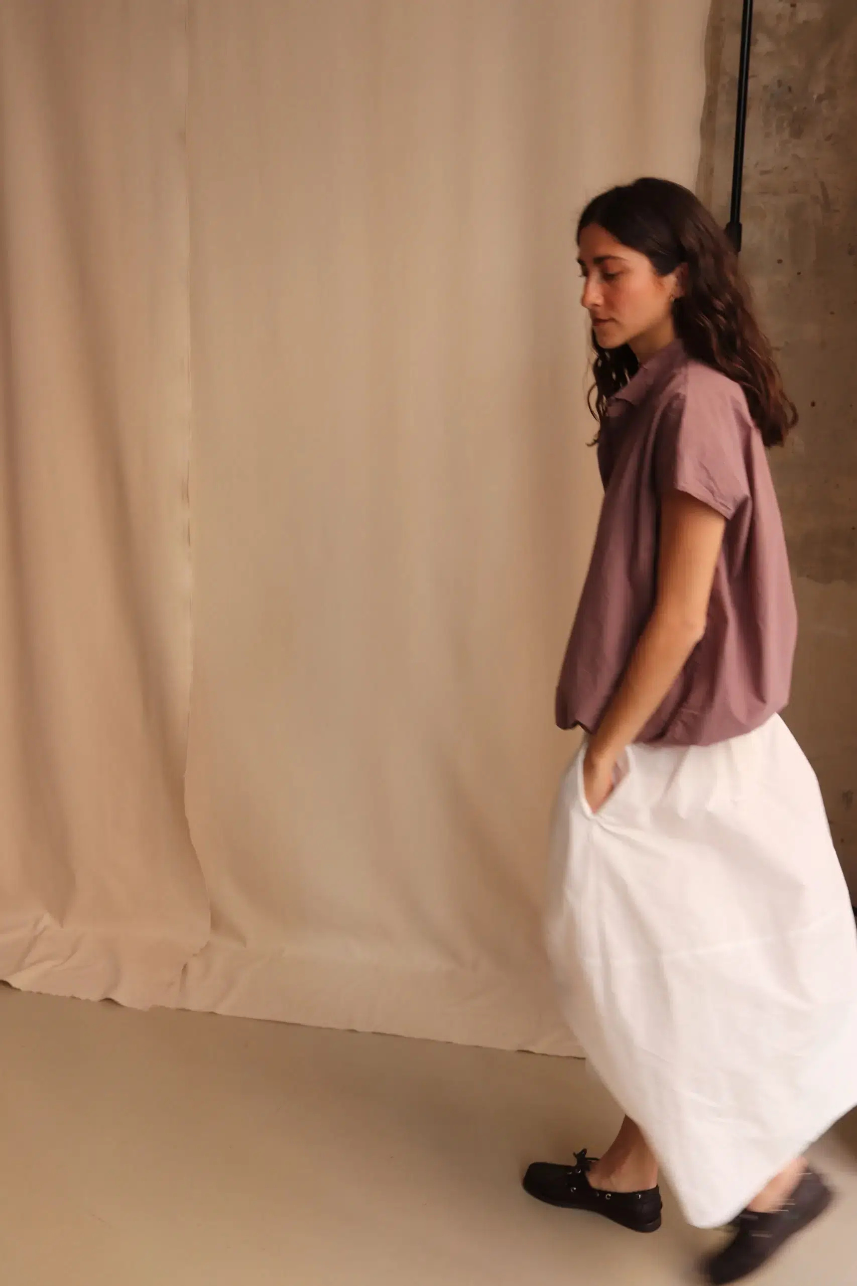 Album Di Famiglia - BALLOON SKIRT N - WHITE