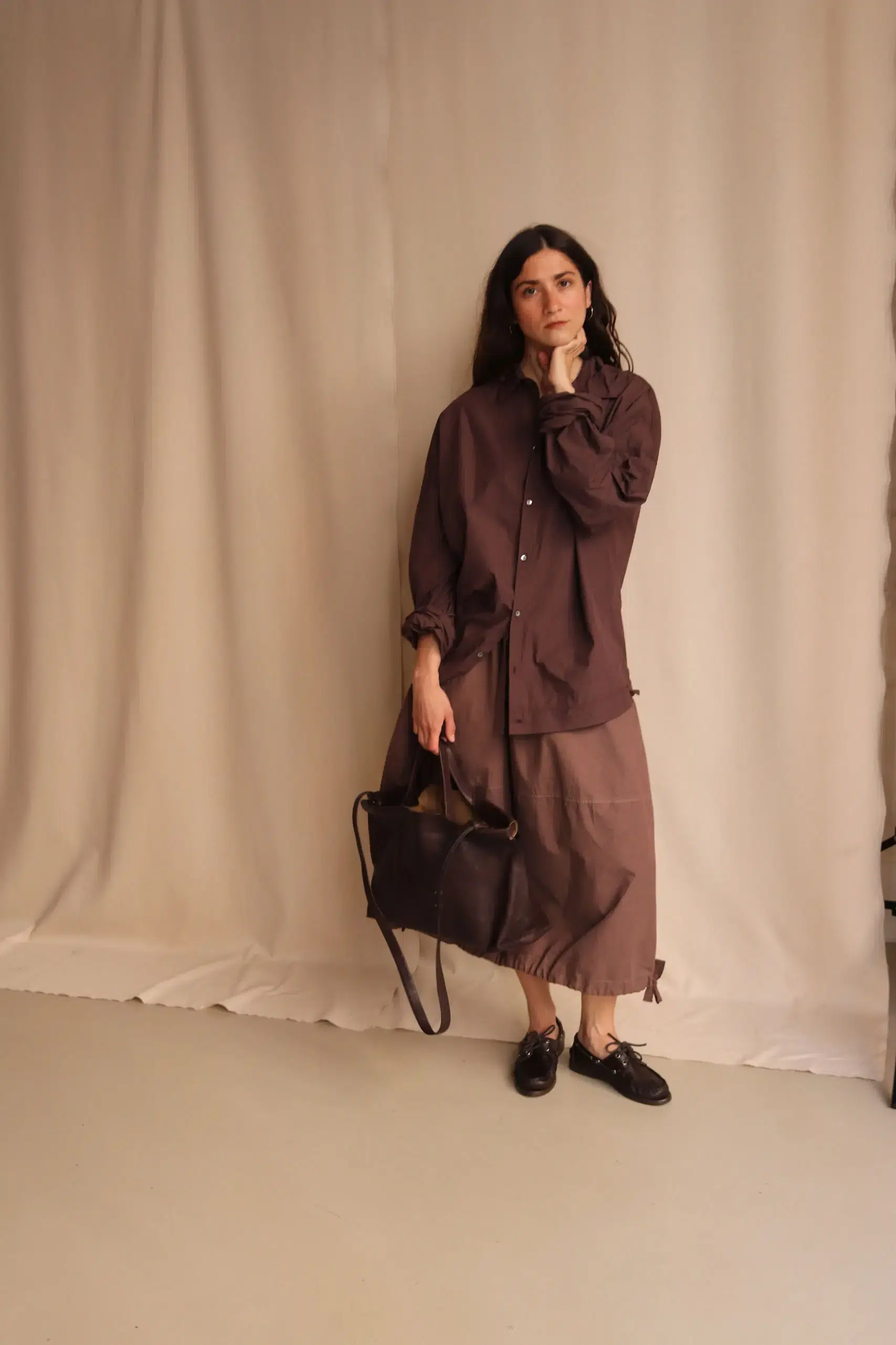 Album Di Famiglia - UNISEX COLLAR SHIRT TC - GRAPE