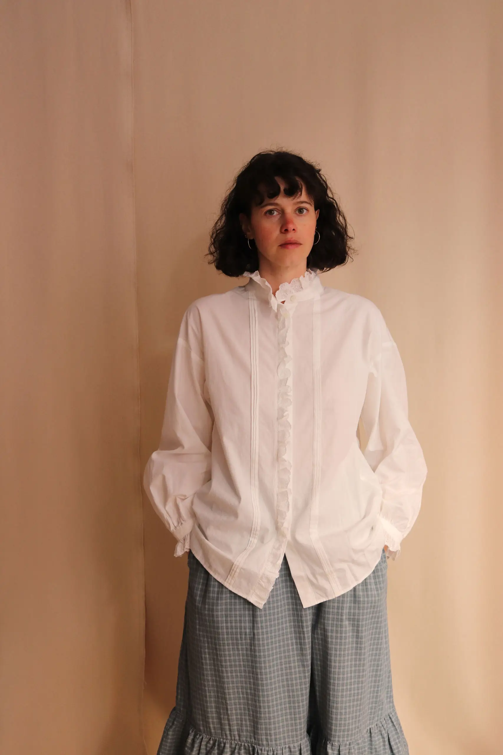 Dopple & Scent - Vintage Lace Blouse DS01013 - White