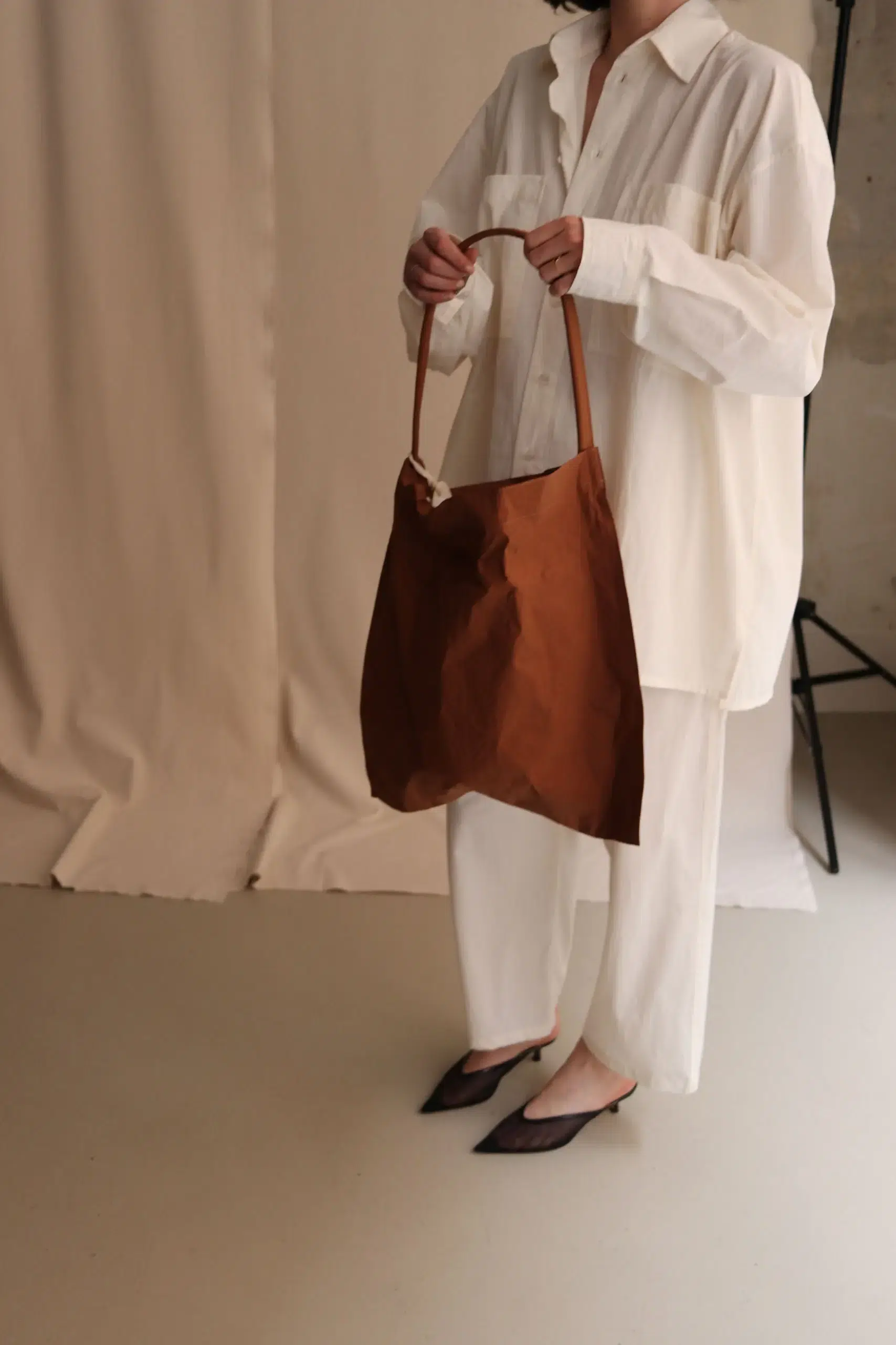 Zilla - NYLON FLAT BAG - CANNELLA