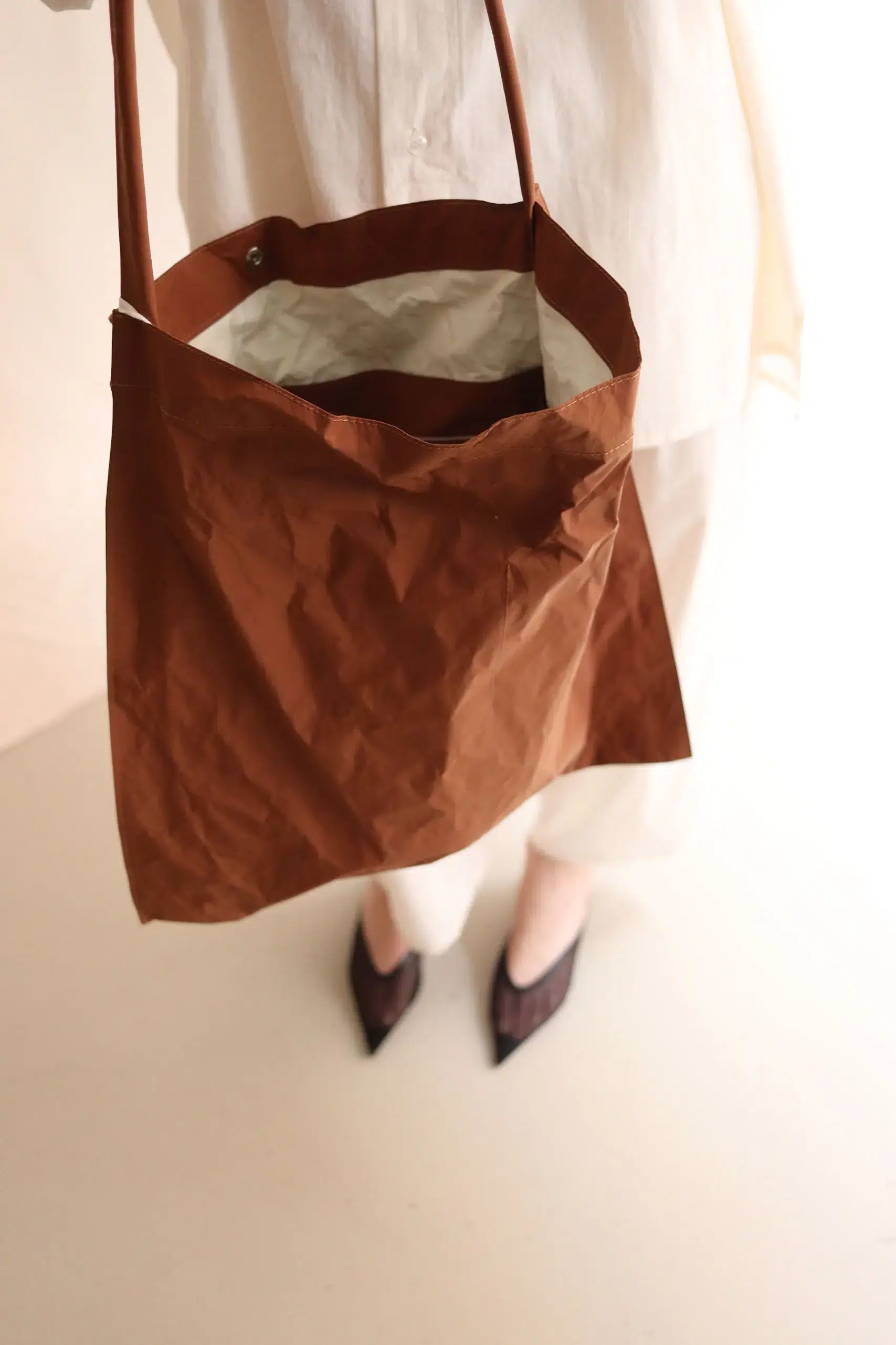 Zilla - NYLON FLAT BAG - CANNELLA